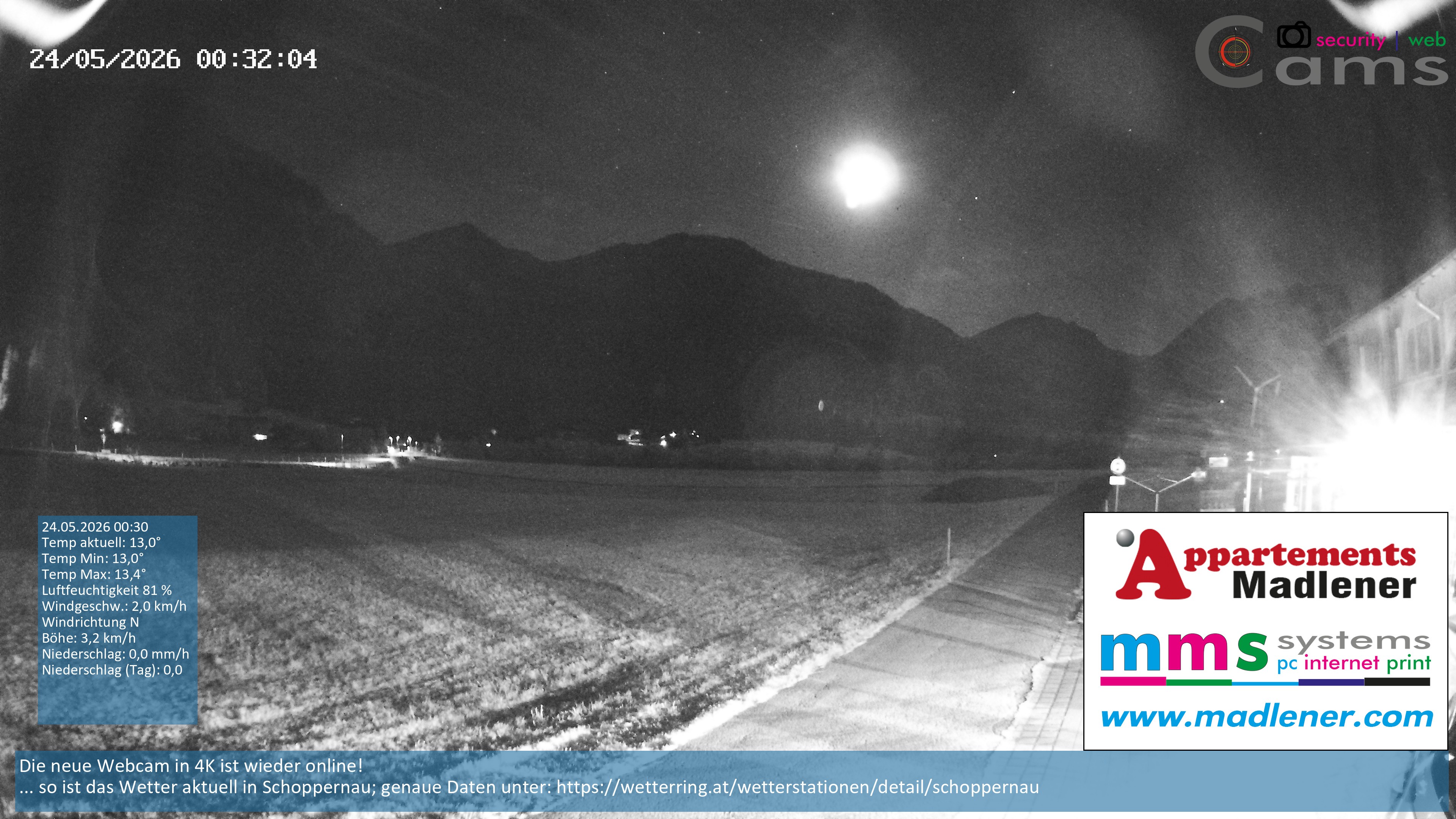 Archiv Foto Webcam Schoppernau Unterdorf im Bregenzerwald