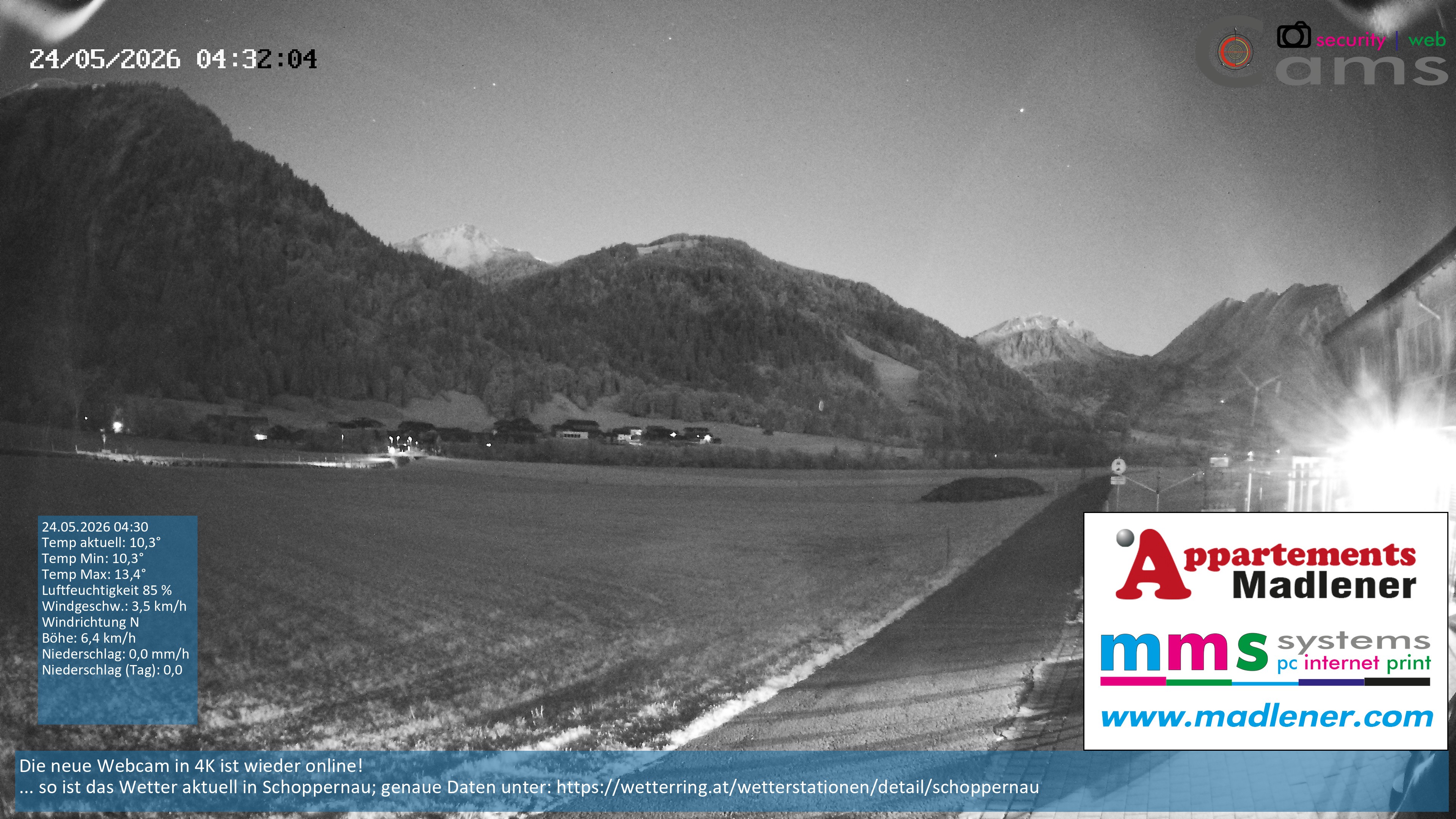 Archiv Foto Webcam Schoppernau Unterdorf im Bregenzerwald