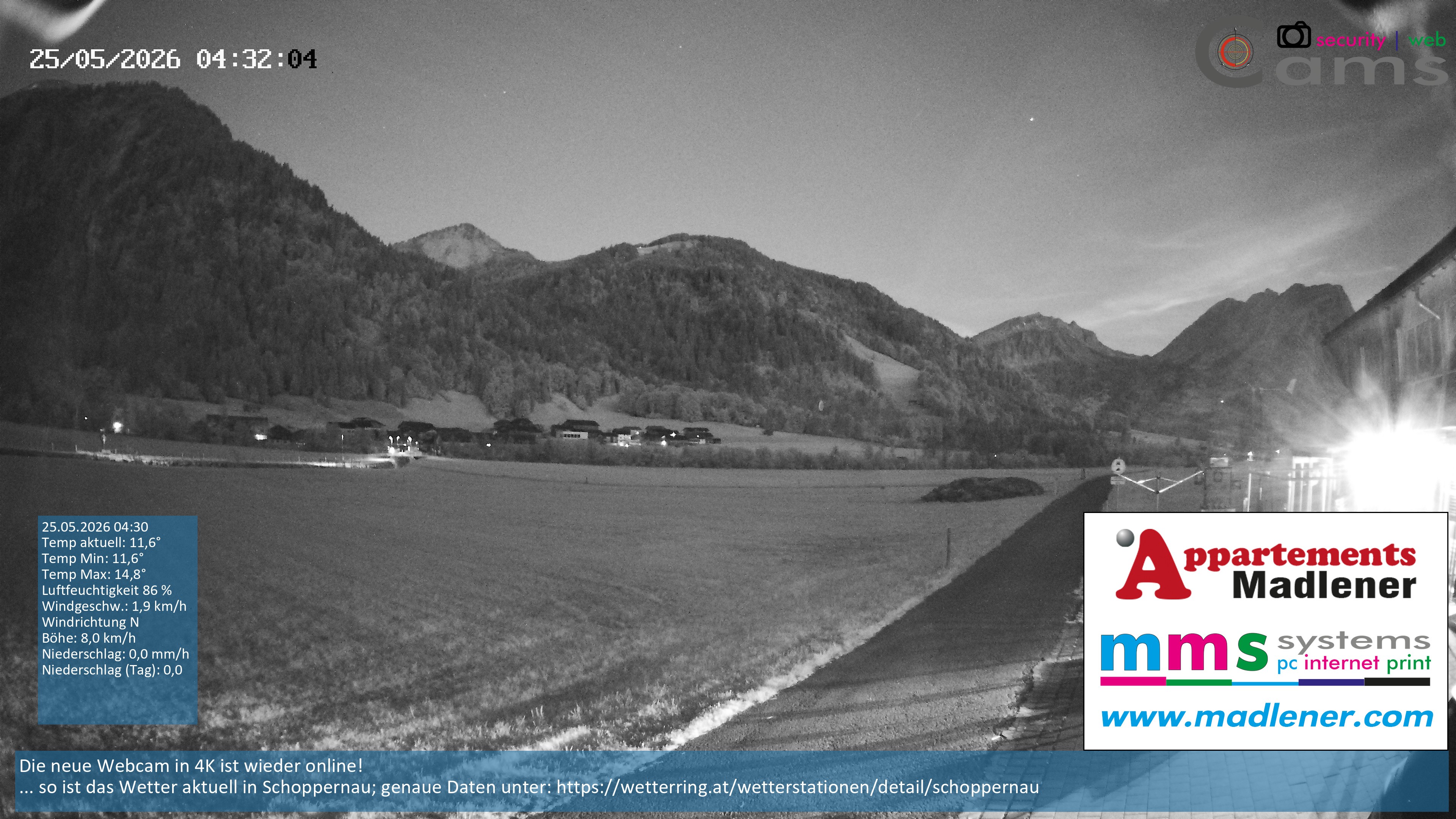 Archiv Foto Webcam Schoppernau Unterdorf im Bregenzerwald