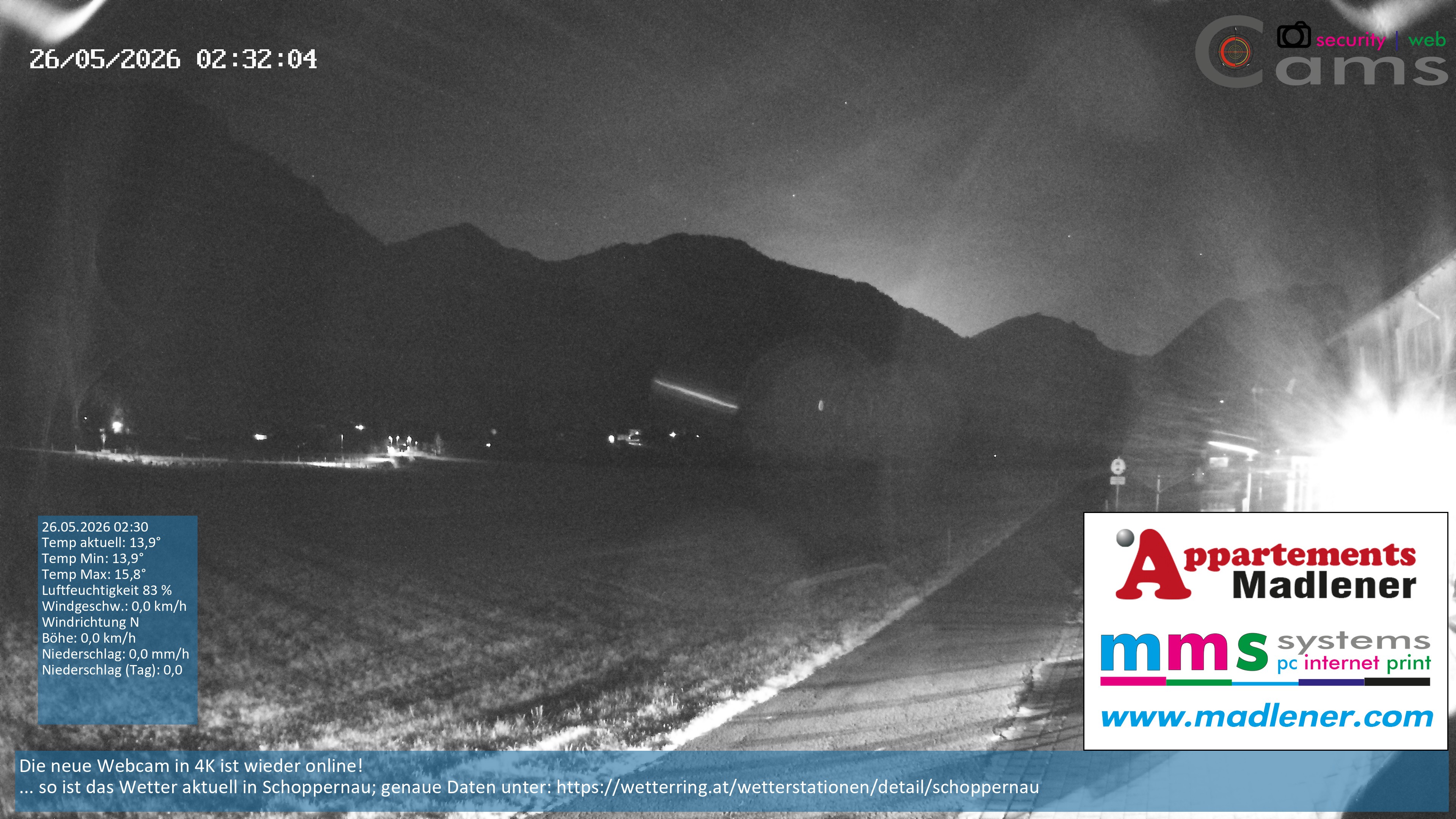 Archiv Foto Webcam Schoppernau Unterdorf im Bregenzerwald