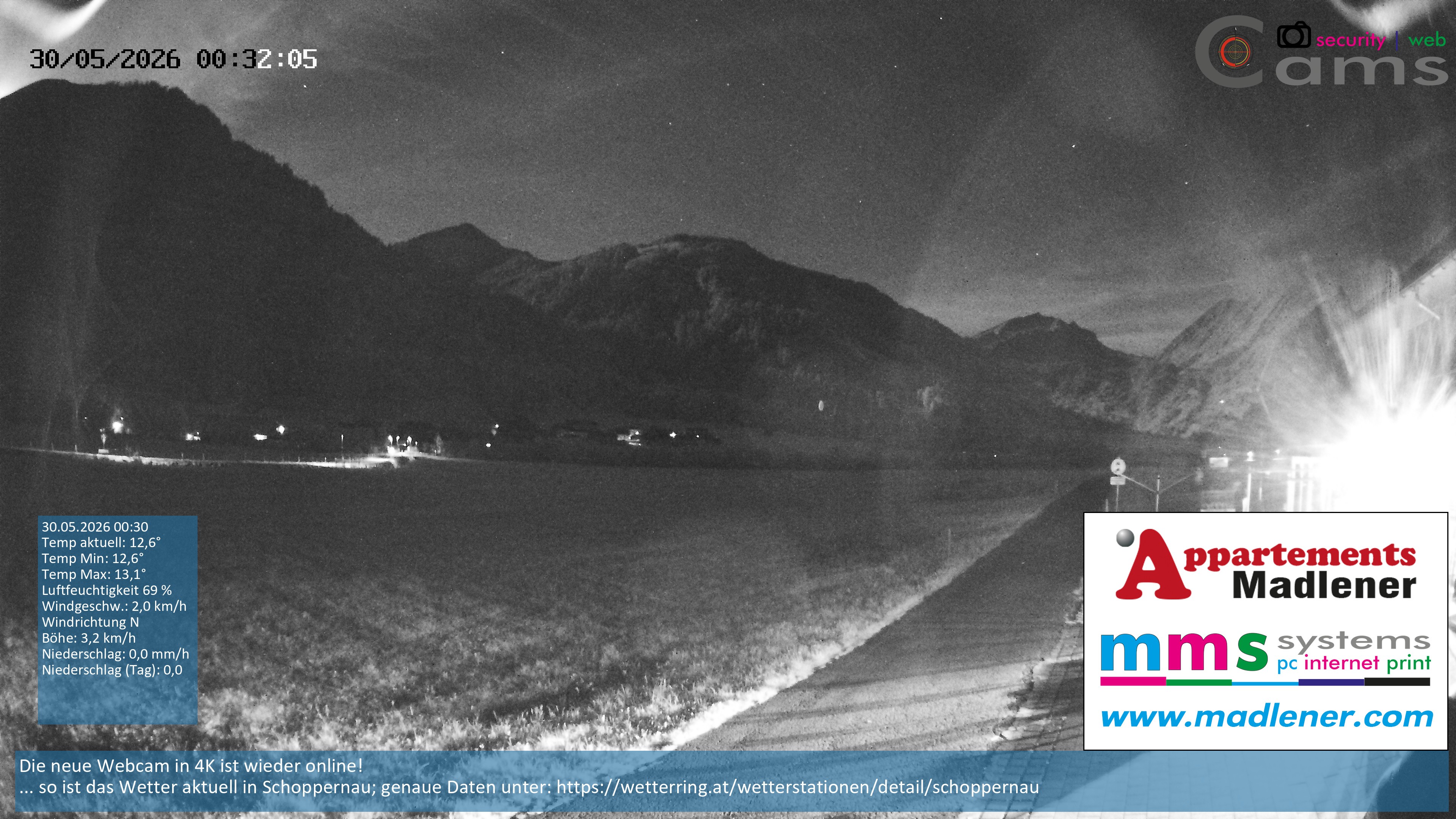 Archiv Foto Webcam Schoppernau Unterdorf im Bregenzerwald