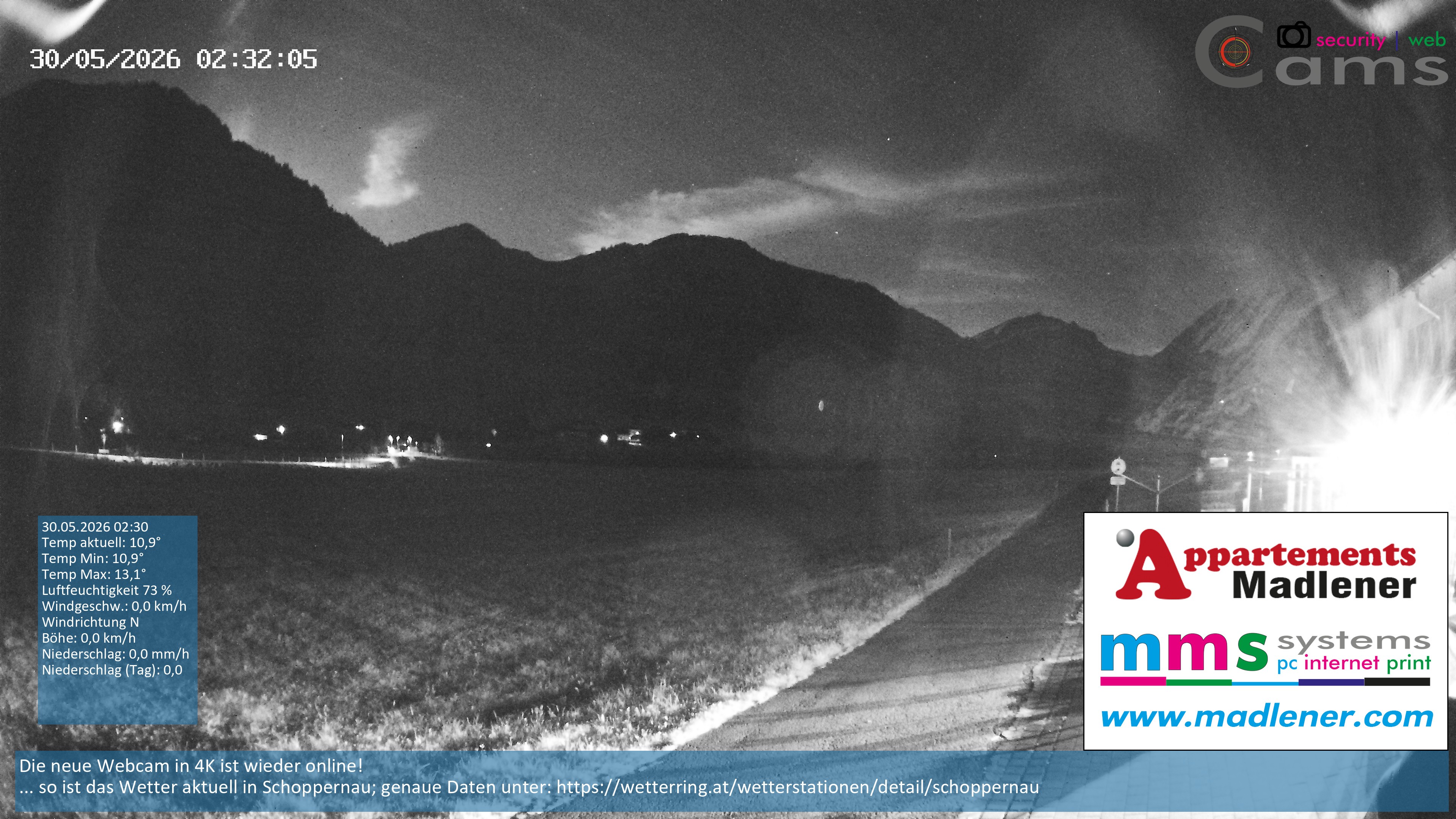 Archived image Webcam Schoppernau lower valley in the Bregenzerwald