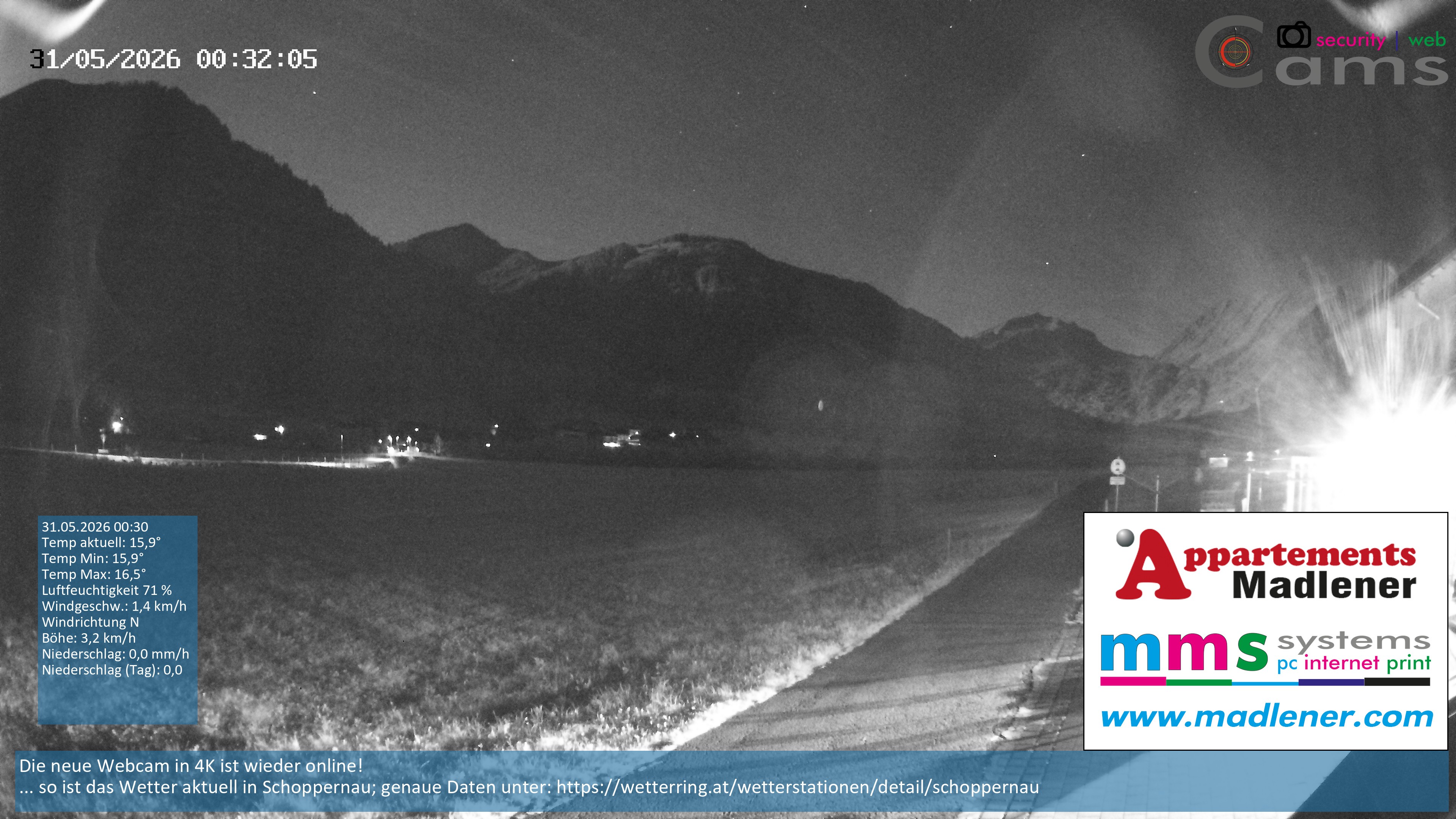 Archiv Foto Webcam Schoppernau Unterdorf im Bregenzerwald