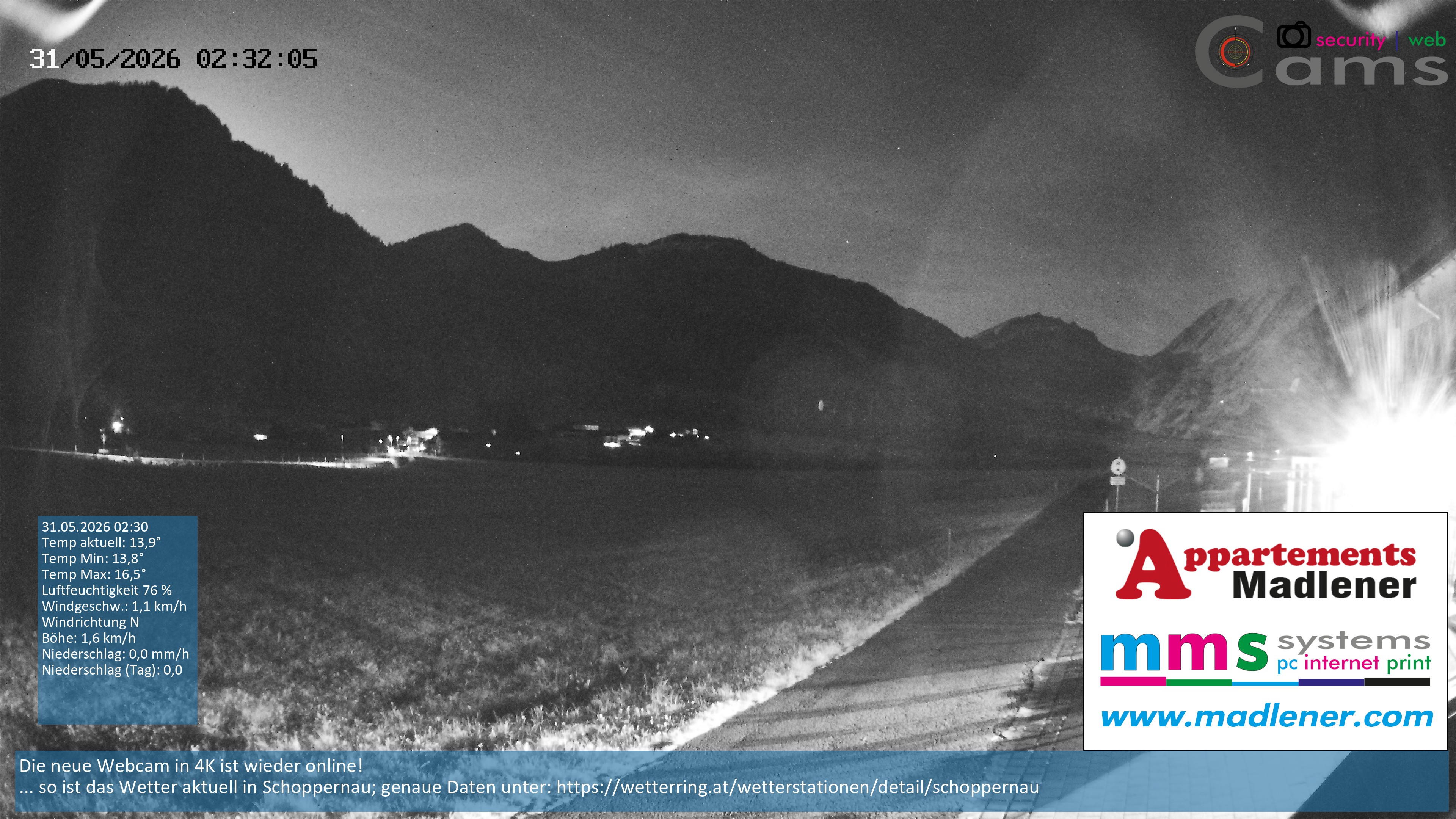 Archiv Foto Webcam Schoppernau Unterdorf im Bregenzerwald