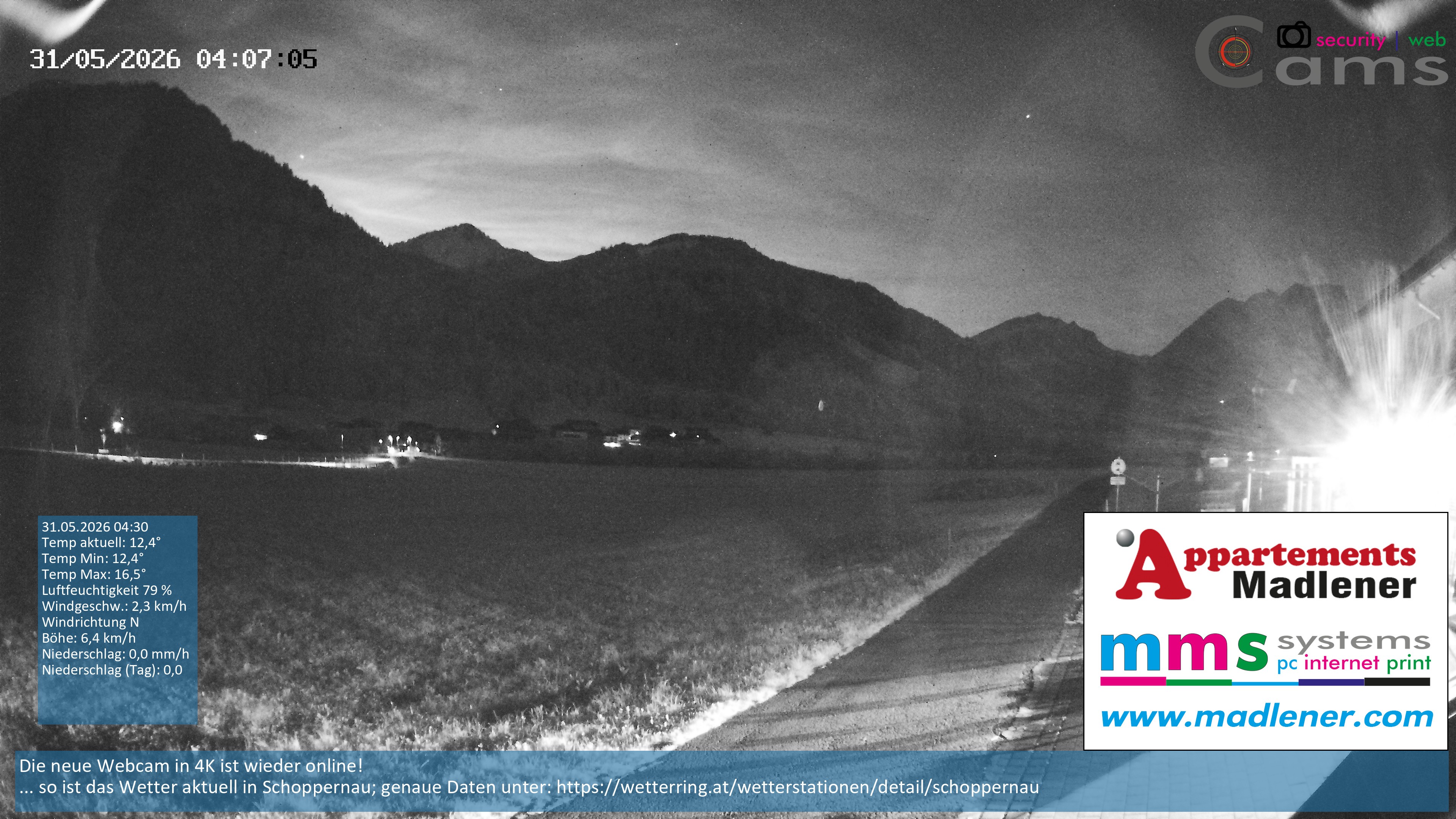 Archiv Foto Webcam Schoppernau Unterdorf im Bregenzerwald