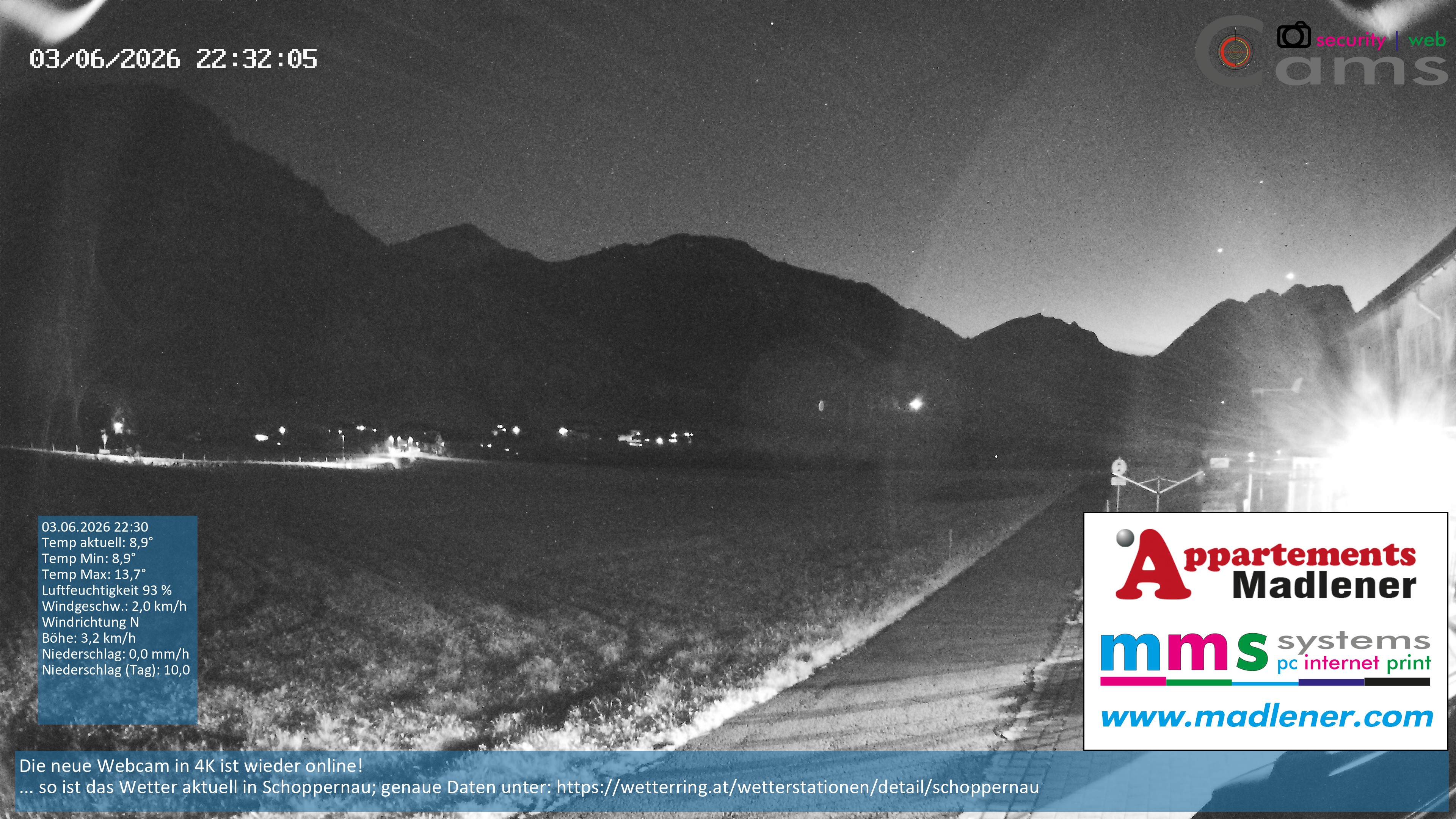 Archived image Webcam Schoppernau lower valley in the Bregenzerwald