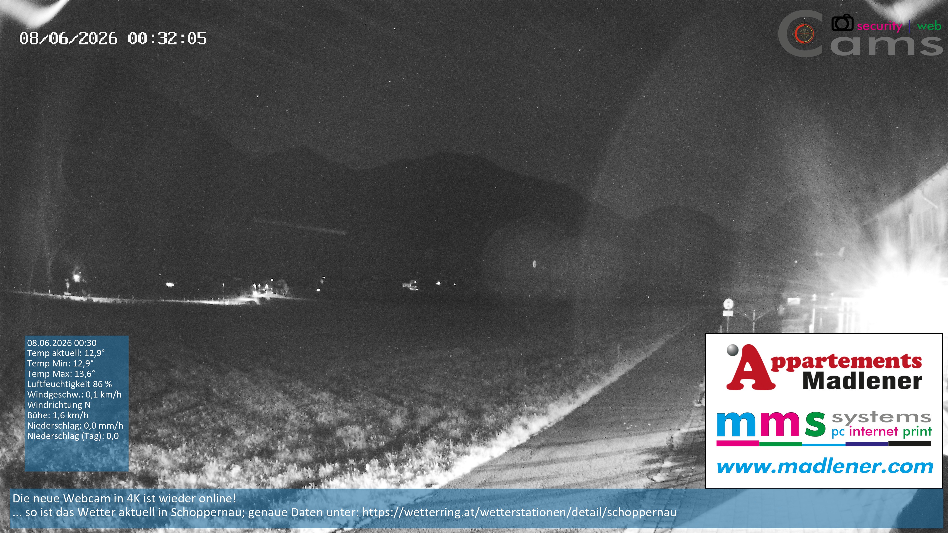 Archiv Foto Webcam Schoppernau Unterdorf im Bregenzerwald