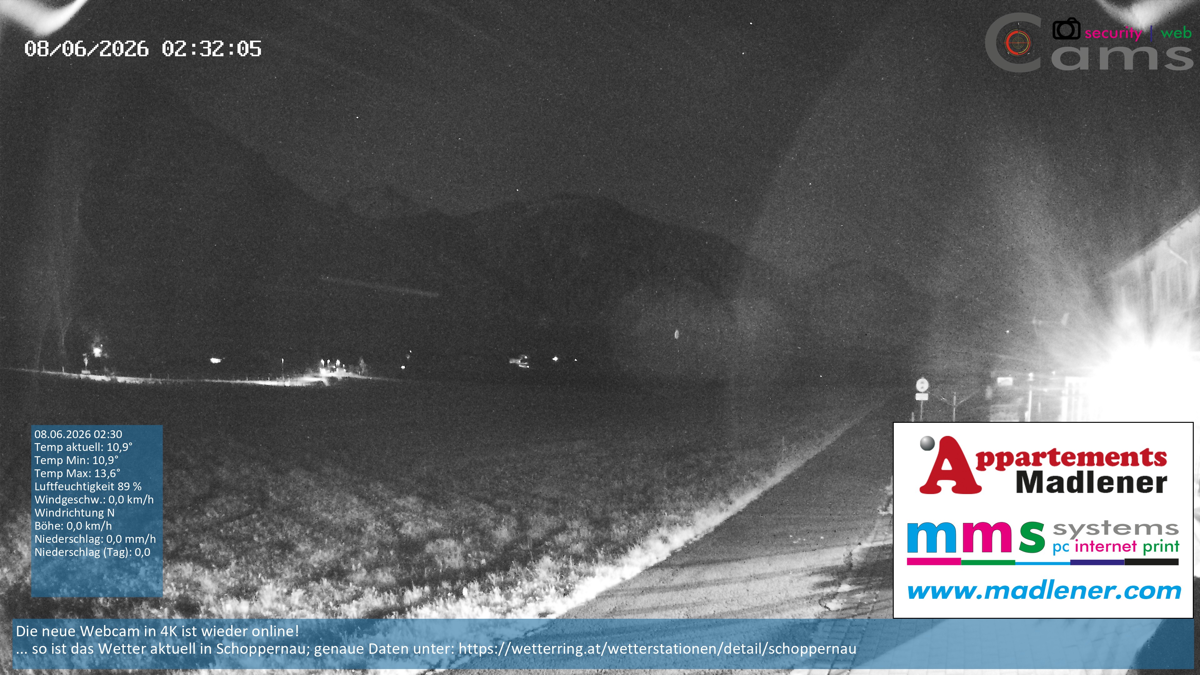 Archiv Foto Webcam Schoppernau Unterdorf im Bregenzerwald