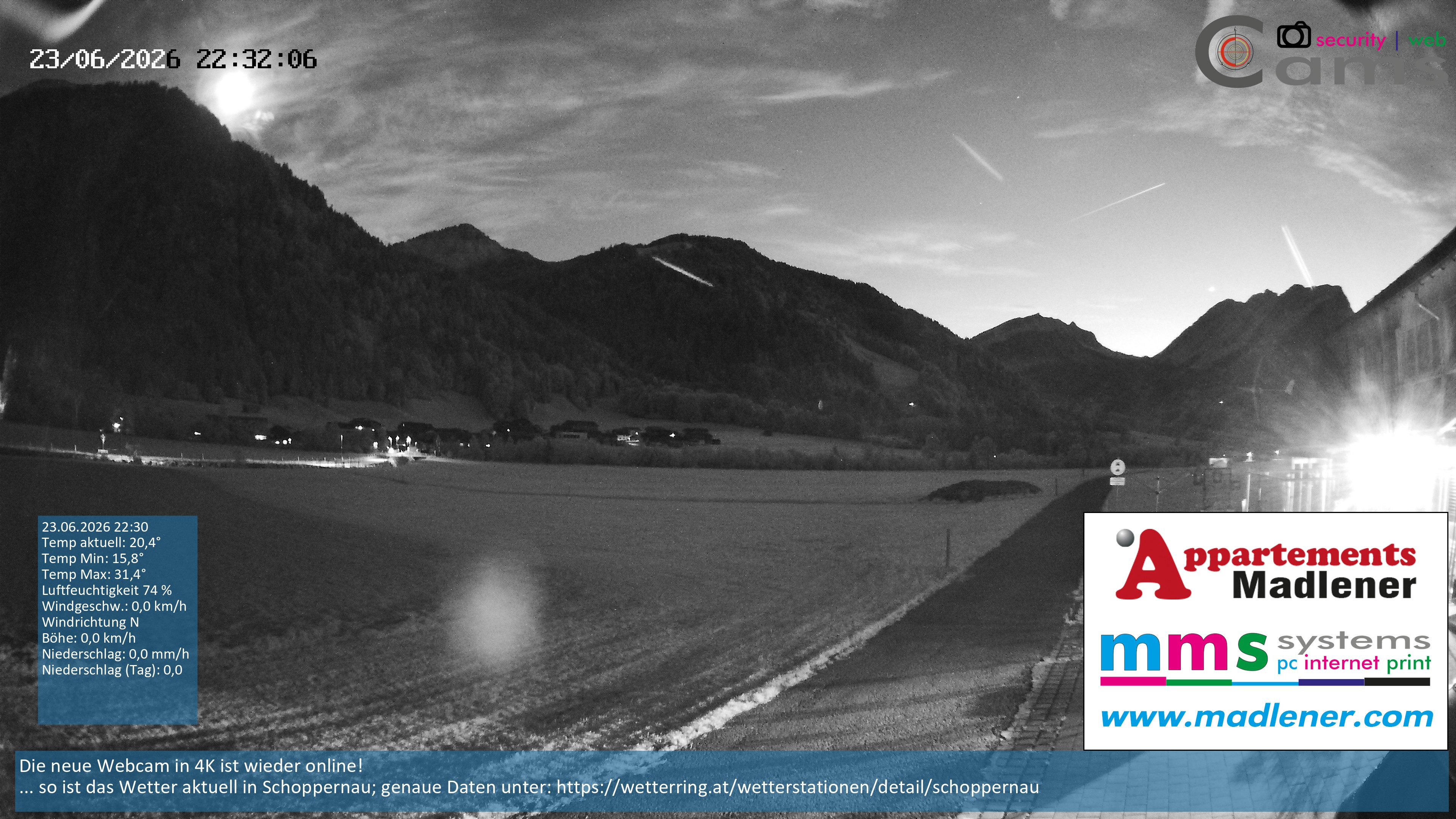 Archived image Webcam Schoppernau lower valley in the Bregenzerwald