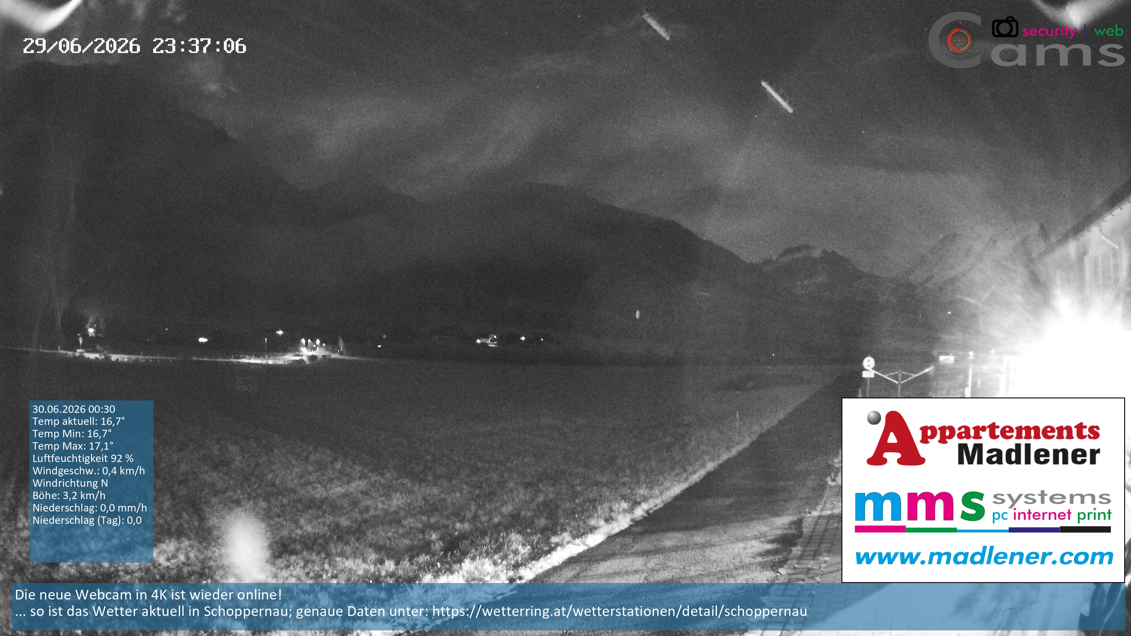 Archived image Webcam Schoppernau lower valley in the Bregenzerwald