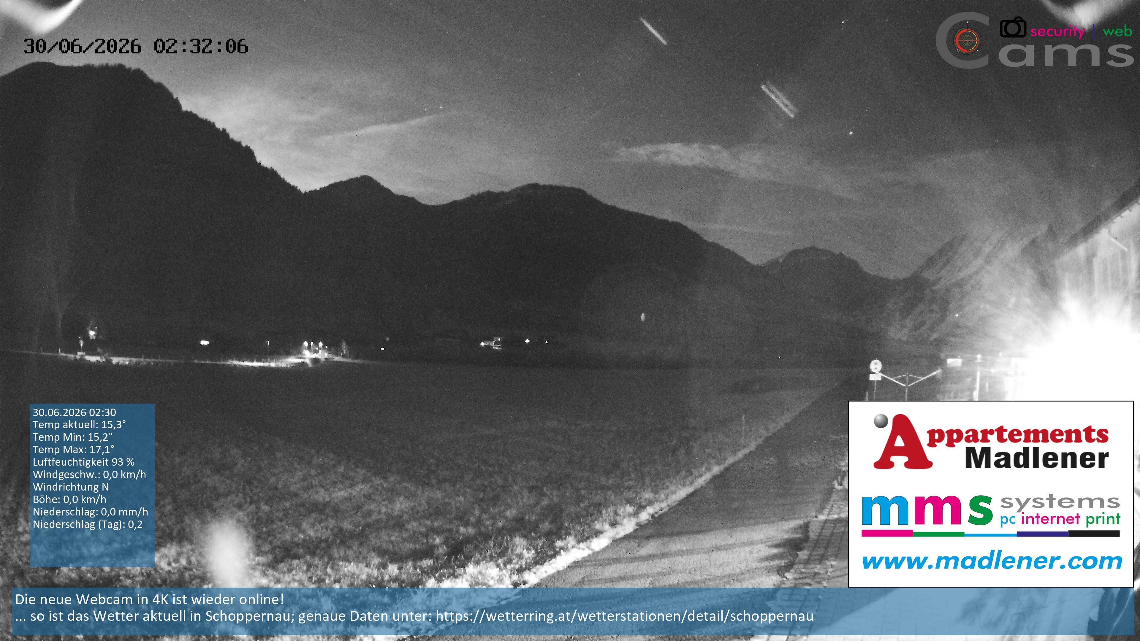 Archived image Webcam Schoppernau lower valley in the Bregenzerwald