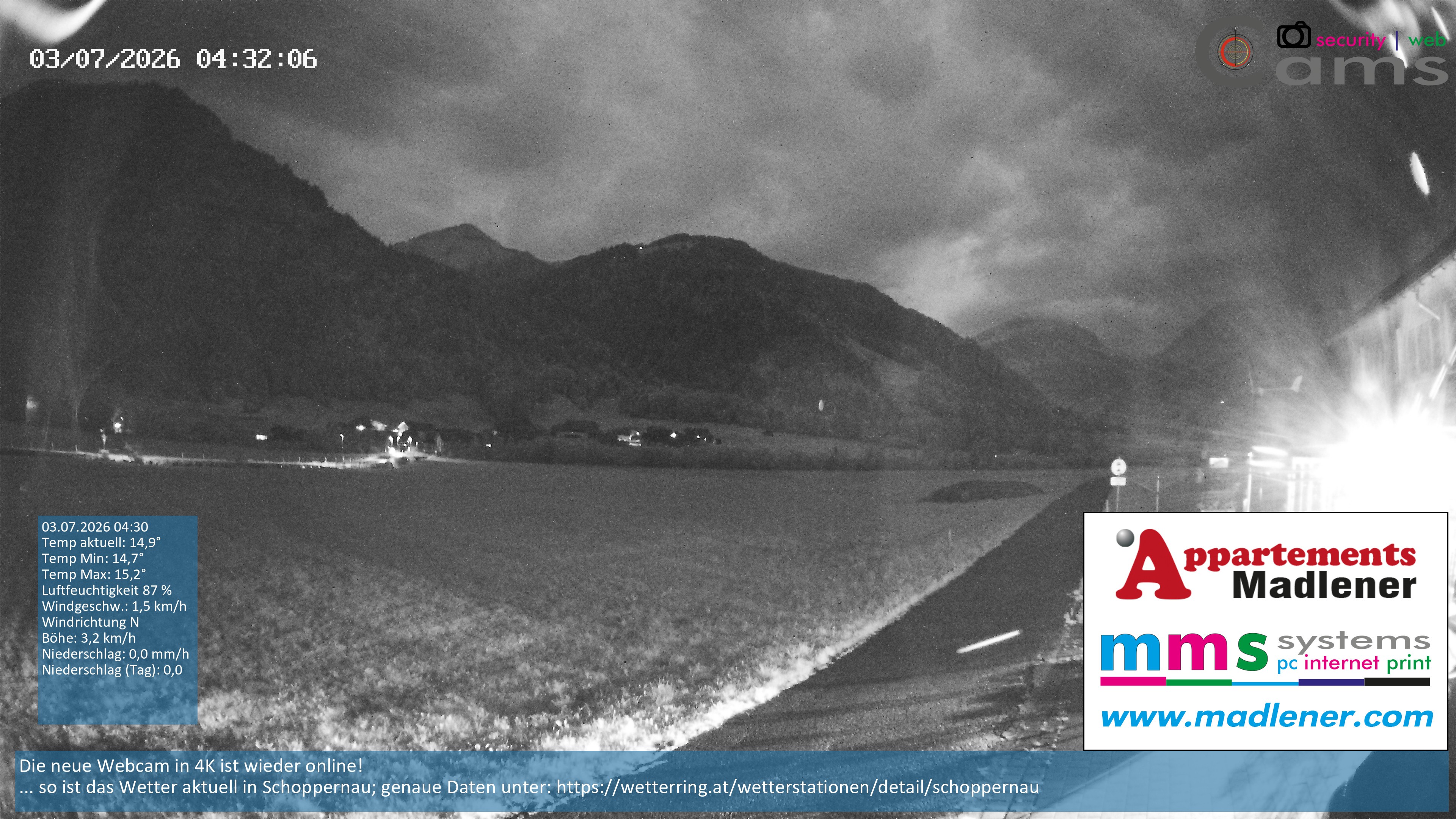 Archiv Foto Webcam Schoppernau Unterdorf im Bregenzerwald