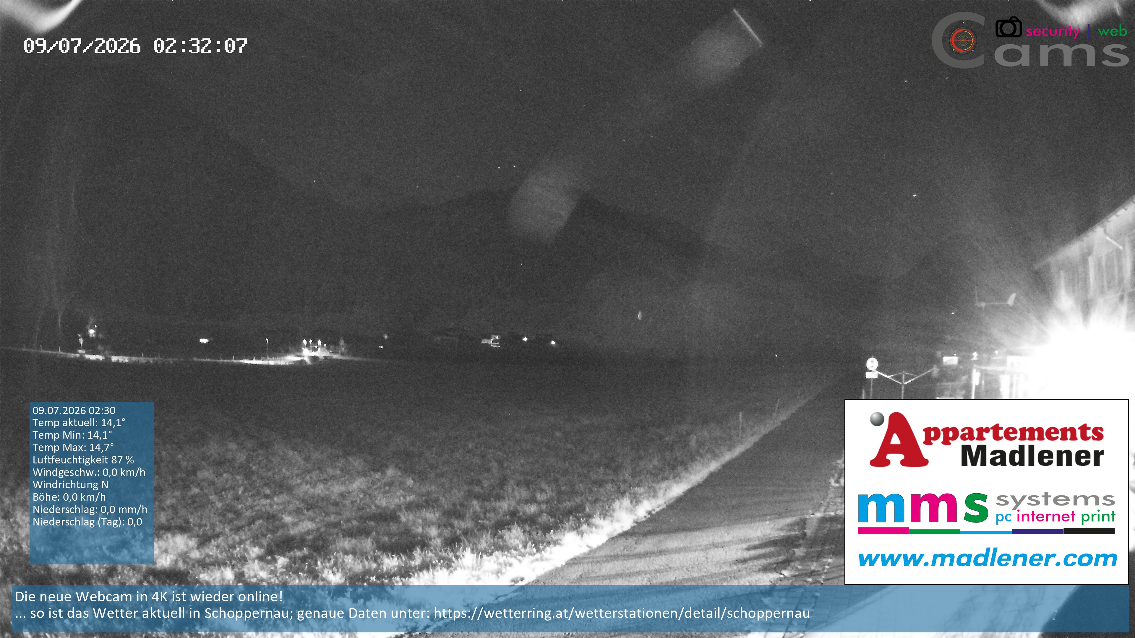 Archiv Foto Webcam Schoppernau Unterdorf im Bregenzerwald