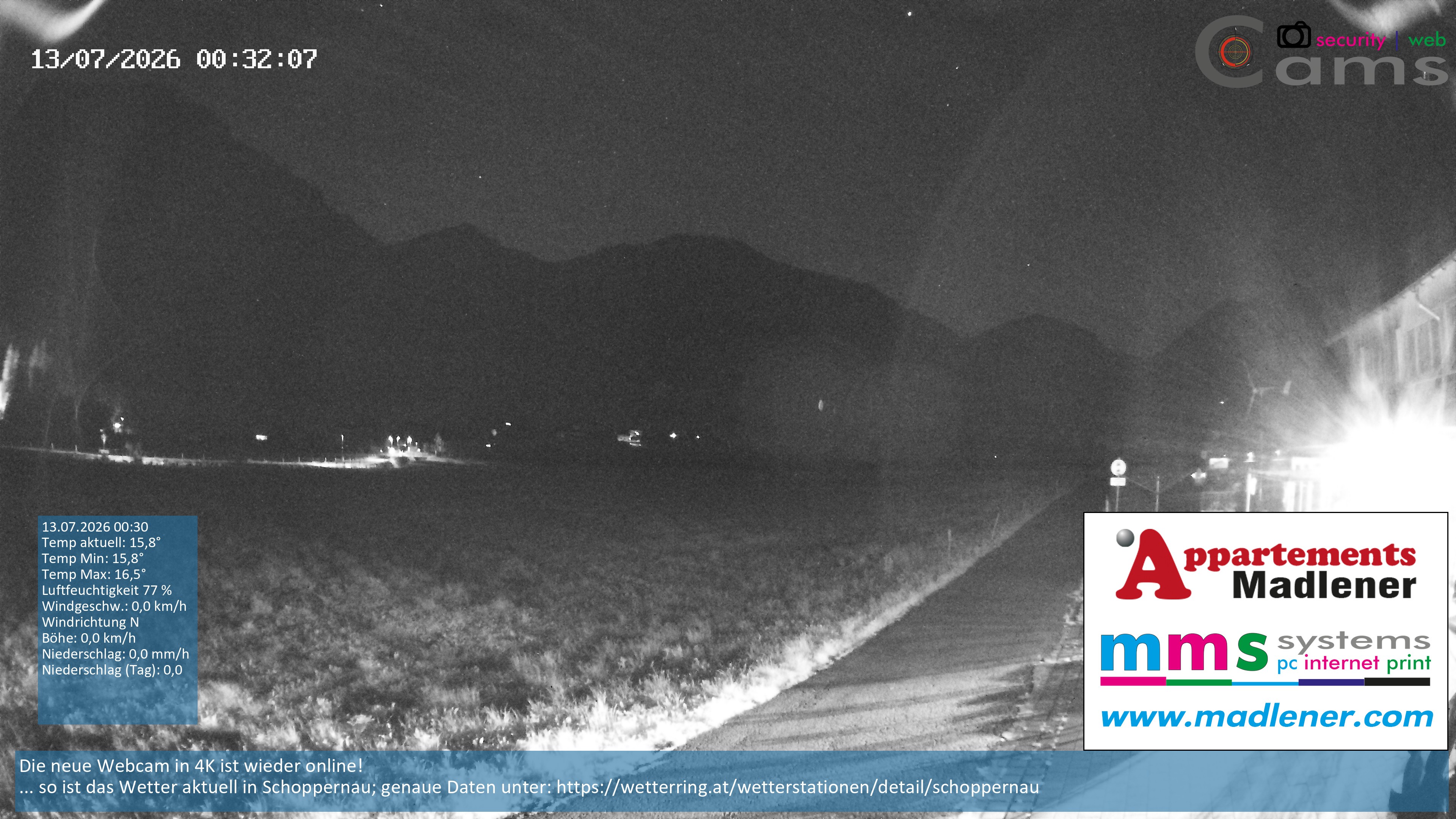 Archiv Foto Webcam Schoppernau Unterdorf im Bregenzerwald