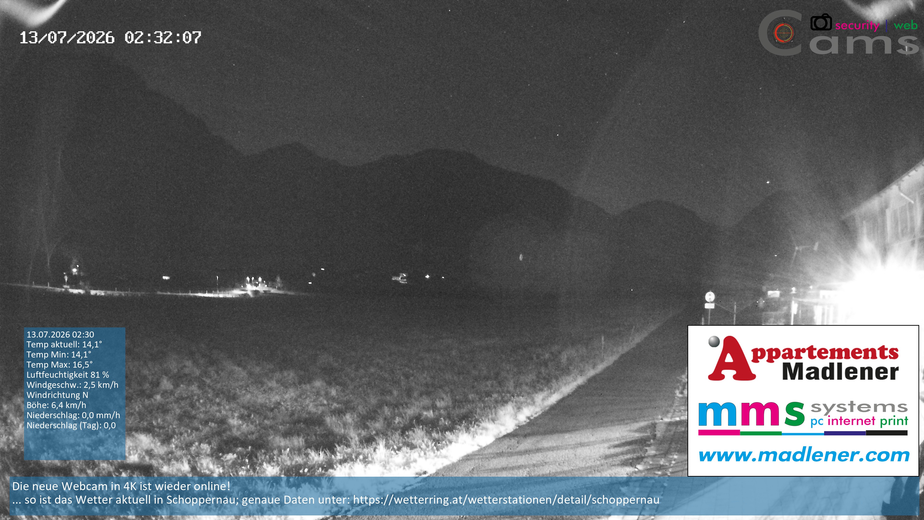 Archiv Foto Webcam Schoppernau Unterdorf im Bregenzerwald