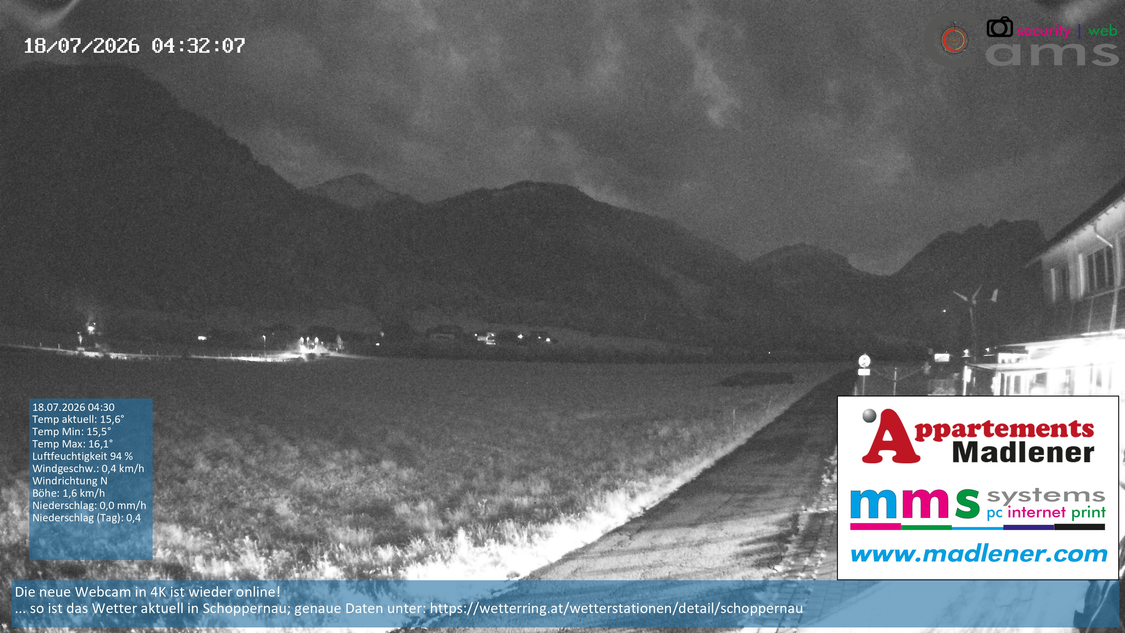 Archiv Foto Webcam Schoppernau Unterdorf im Bregenzerwald