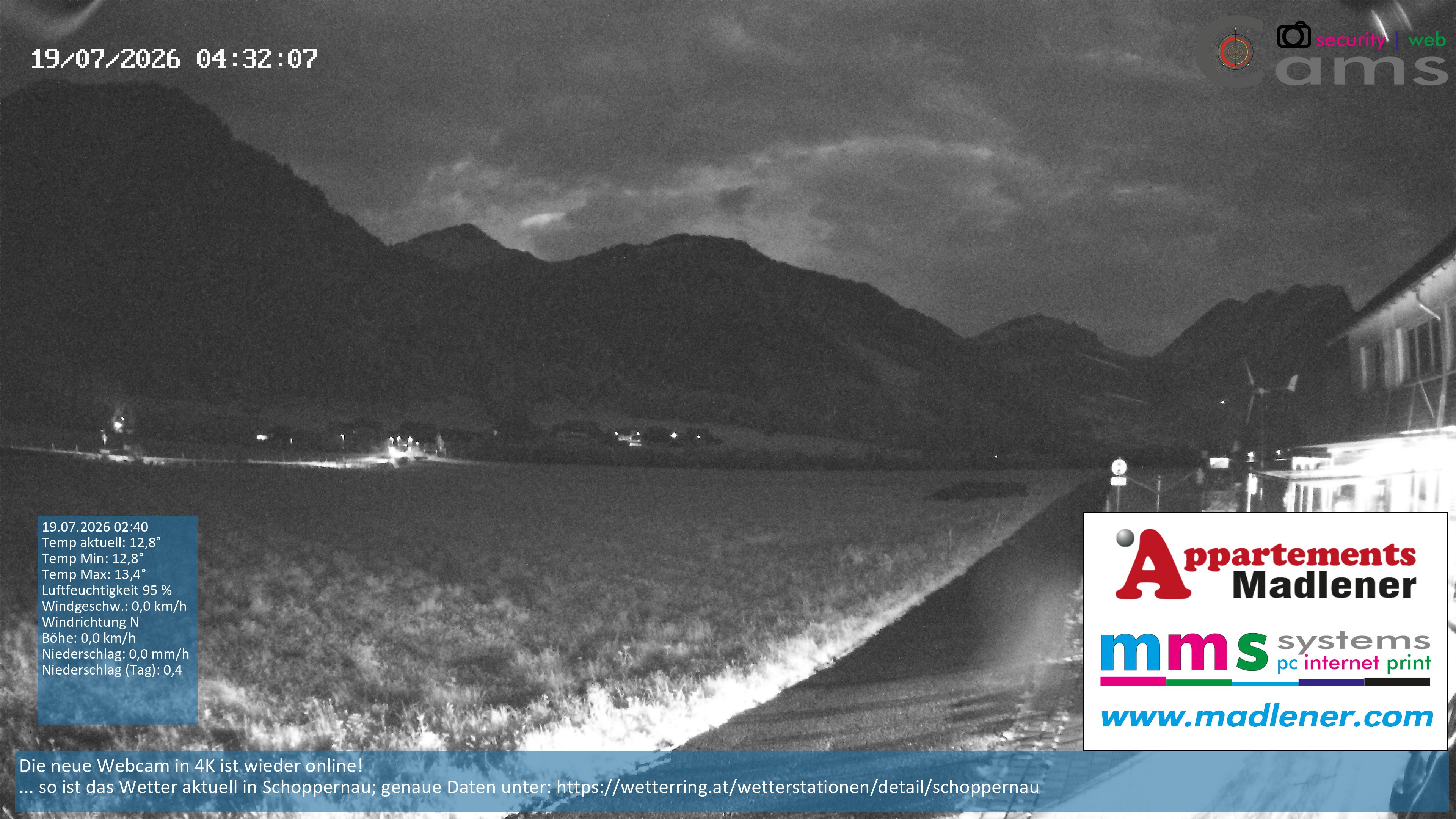 Archiv Foto Webcam Schoppernau Unterdorf im Bregenzerwald
