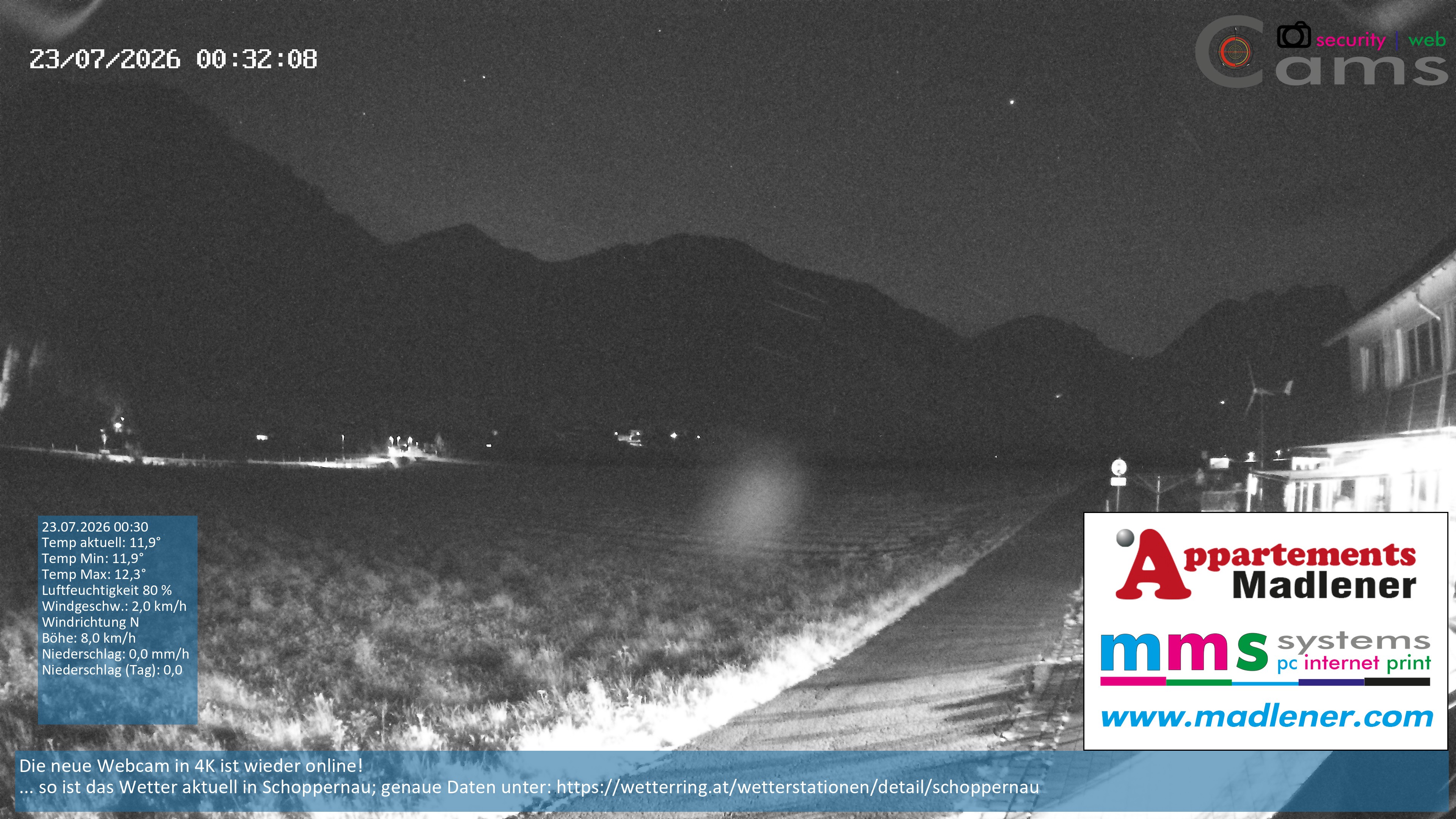 Archiv Foto Webcam Schoppernau Unterdorf im Bregenzerwald