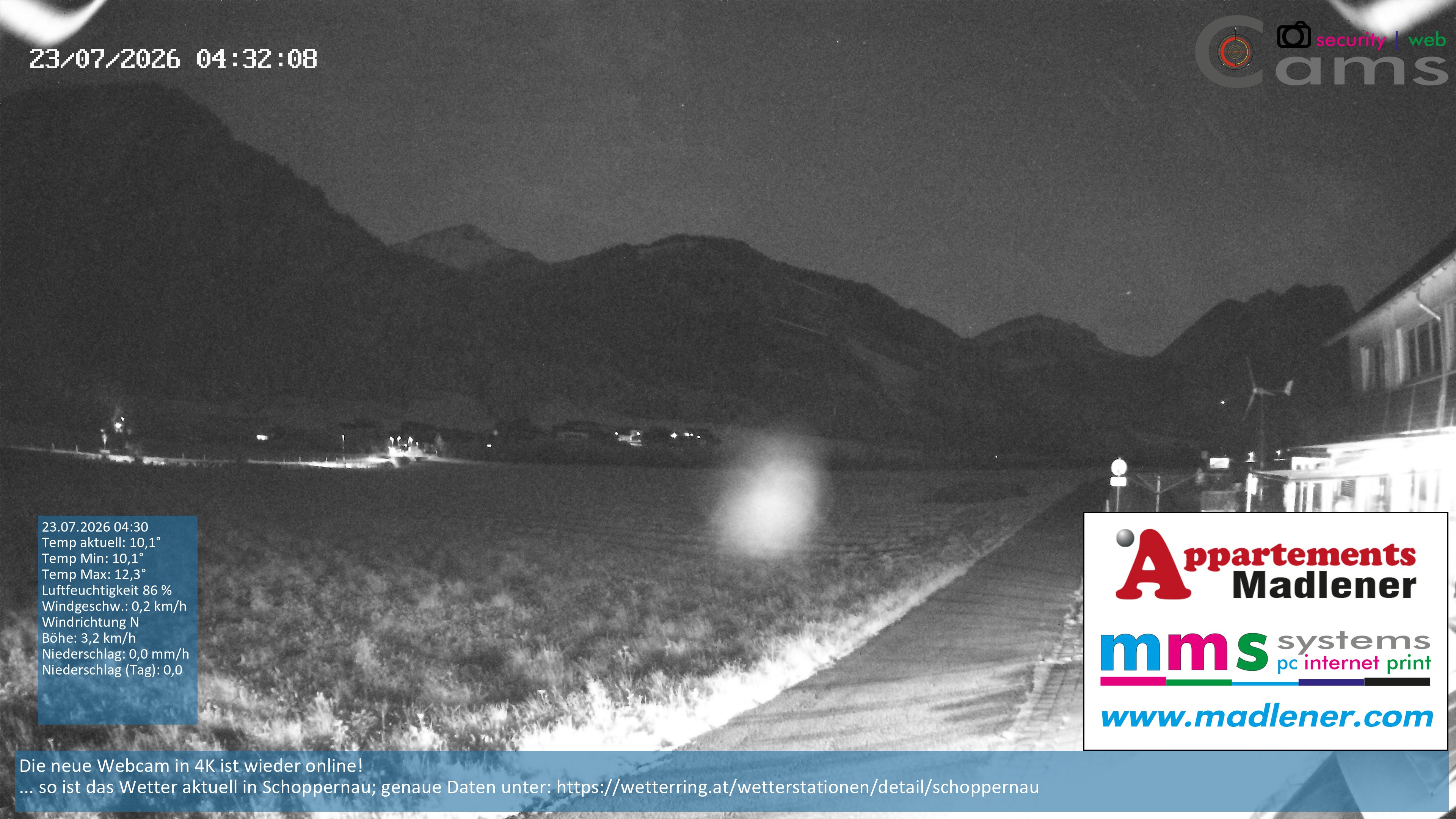 Archiv Foto Webcam Schoppernau Unterdorf im Bregenzerwald