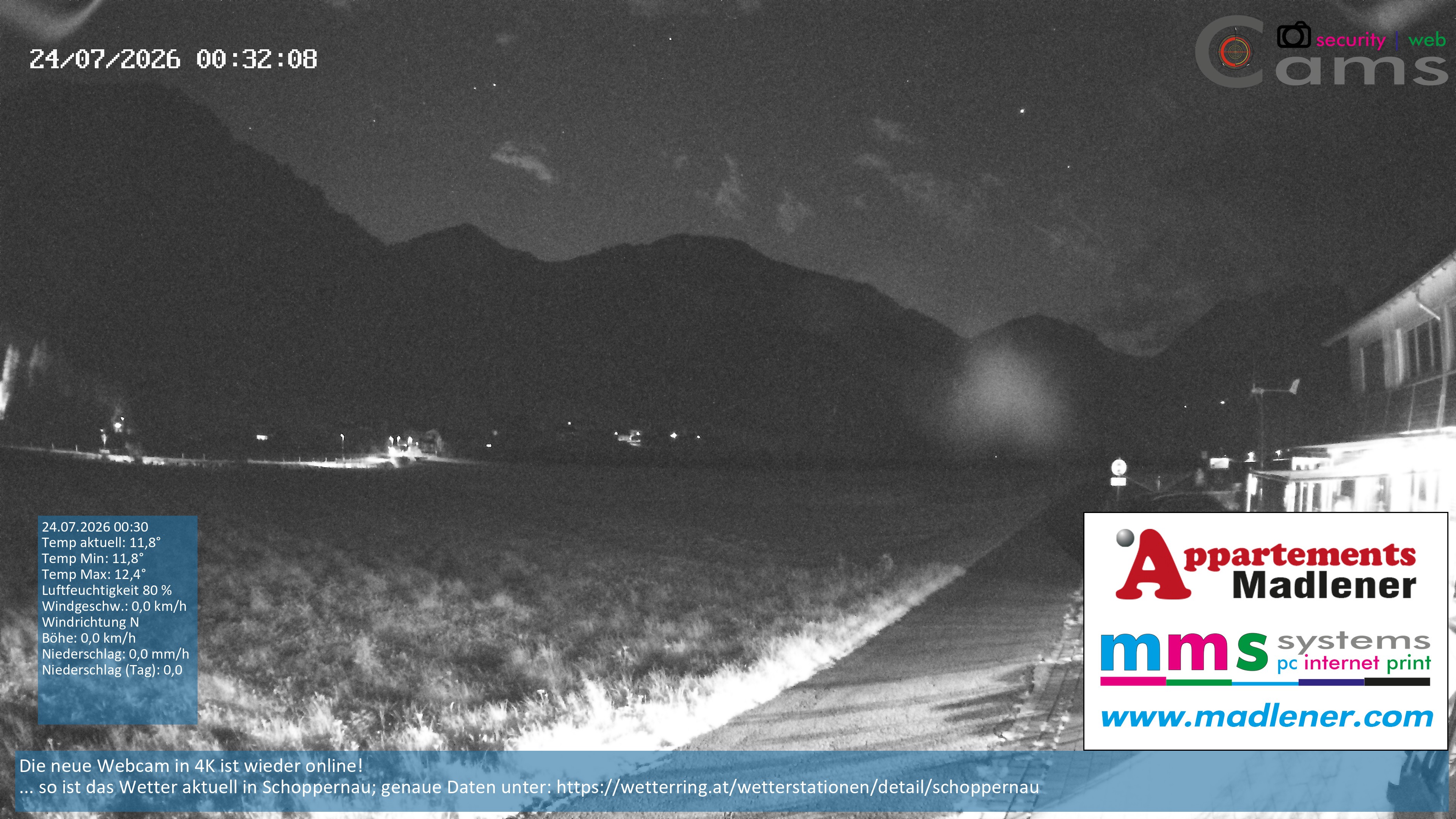 Archiv Foto Webcam Schoppernau Unterdorf im Bregenzerwald