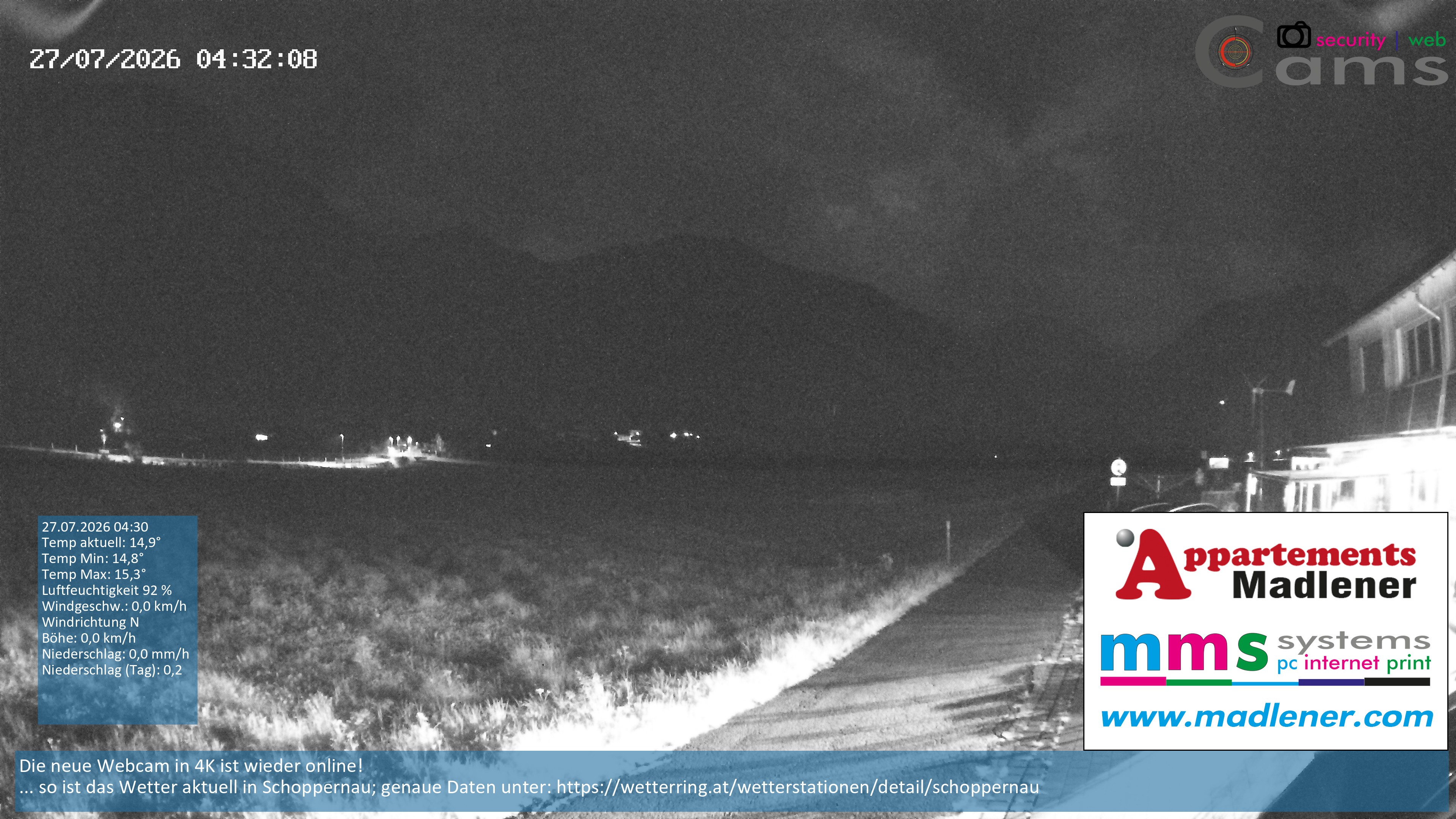 Archiv Foto Webcam Schoppernau Unterdorf im Bregenzerwald