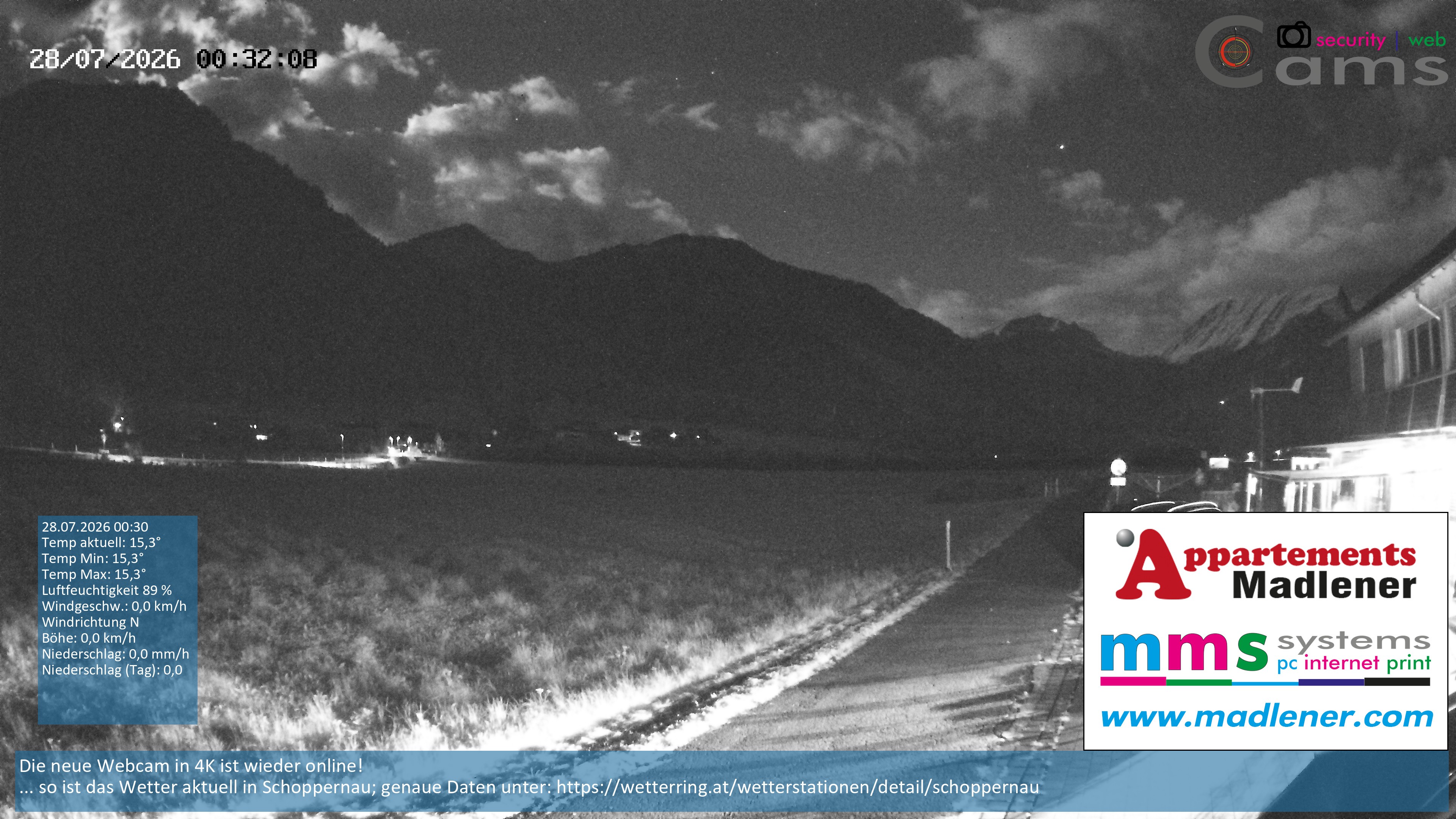 Archiv Foto Webcam Schoppernau Unterdorf im Bregenzerwald
