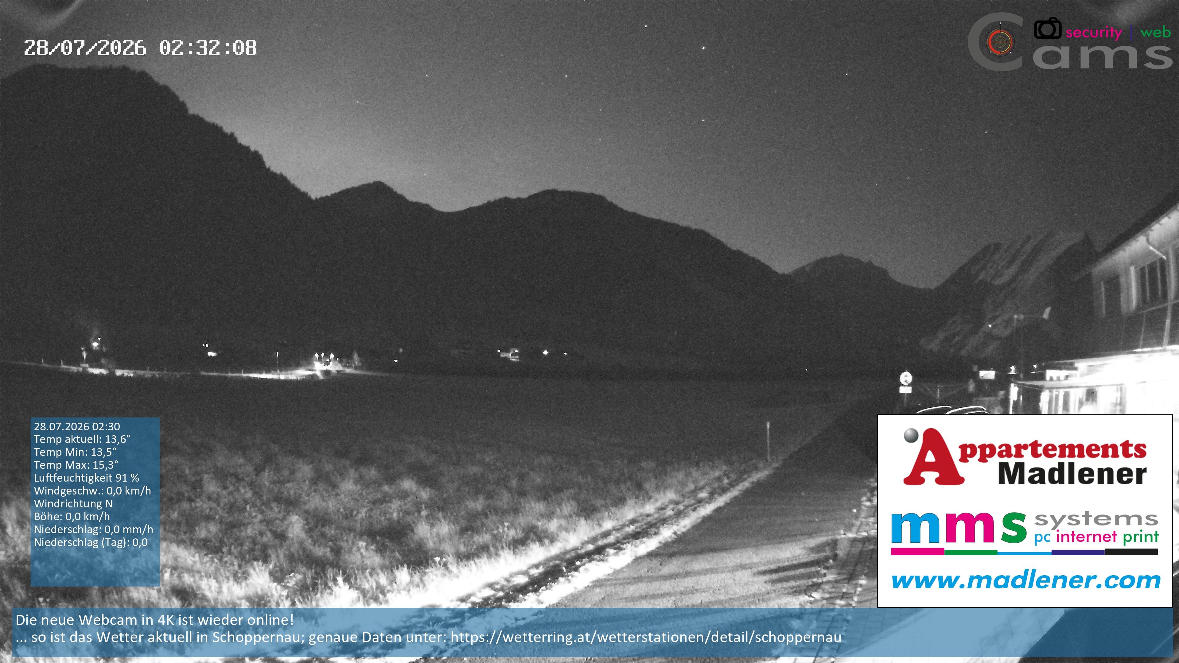 Archiv Foto Webcam Schoppernau Unterdorf im Bregenzerwald