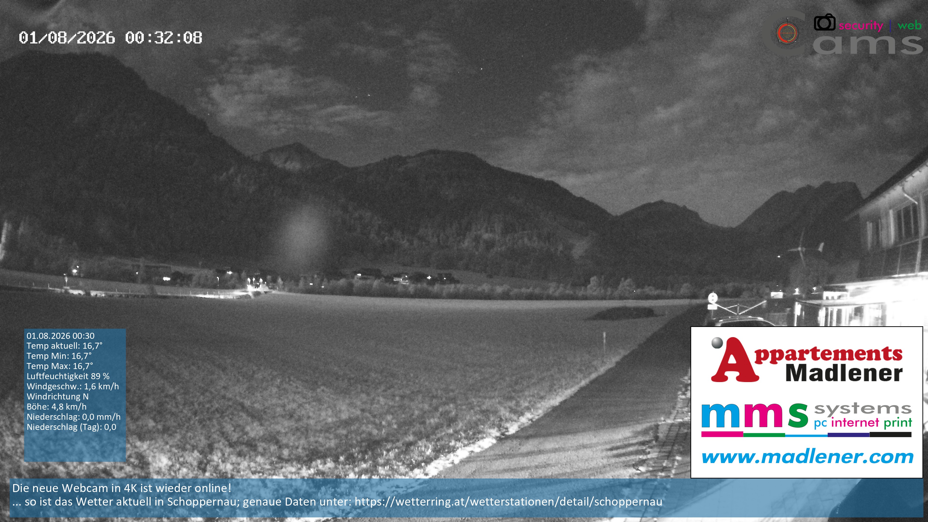 Archiv Foto Webcam Schoppernau Unterdorf im Bregenzerwald