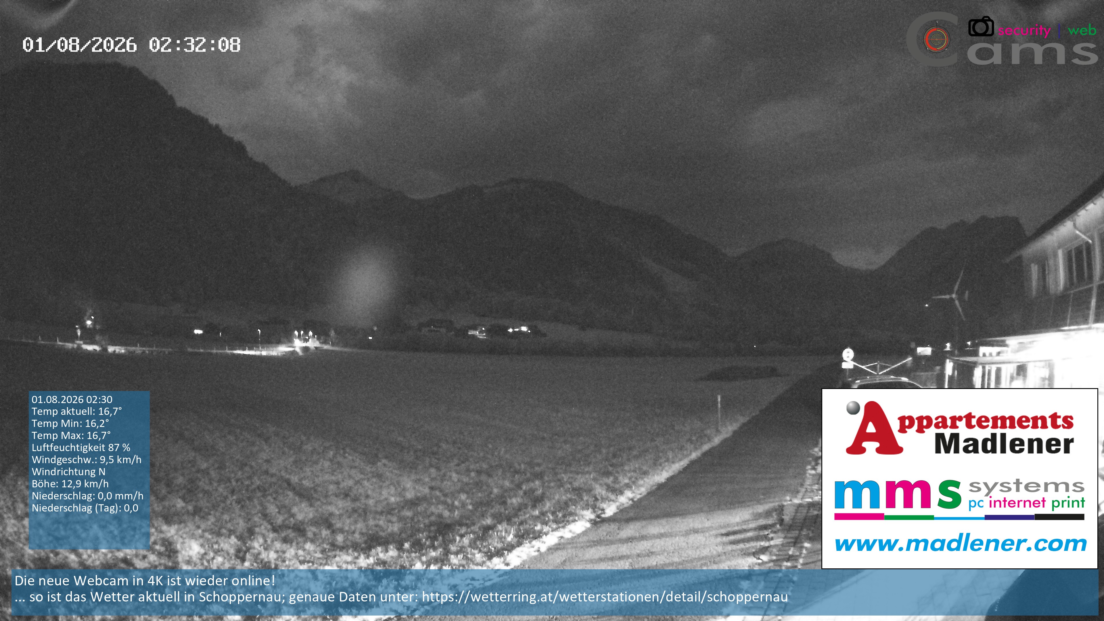 Archiv Foto Webcam Schoppernau Unterdorf im Bregenzerwald