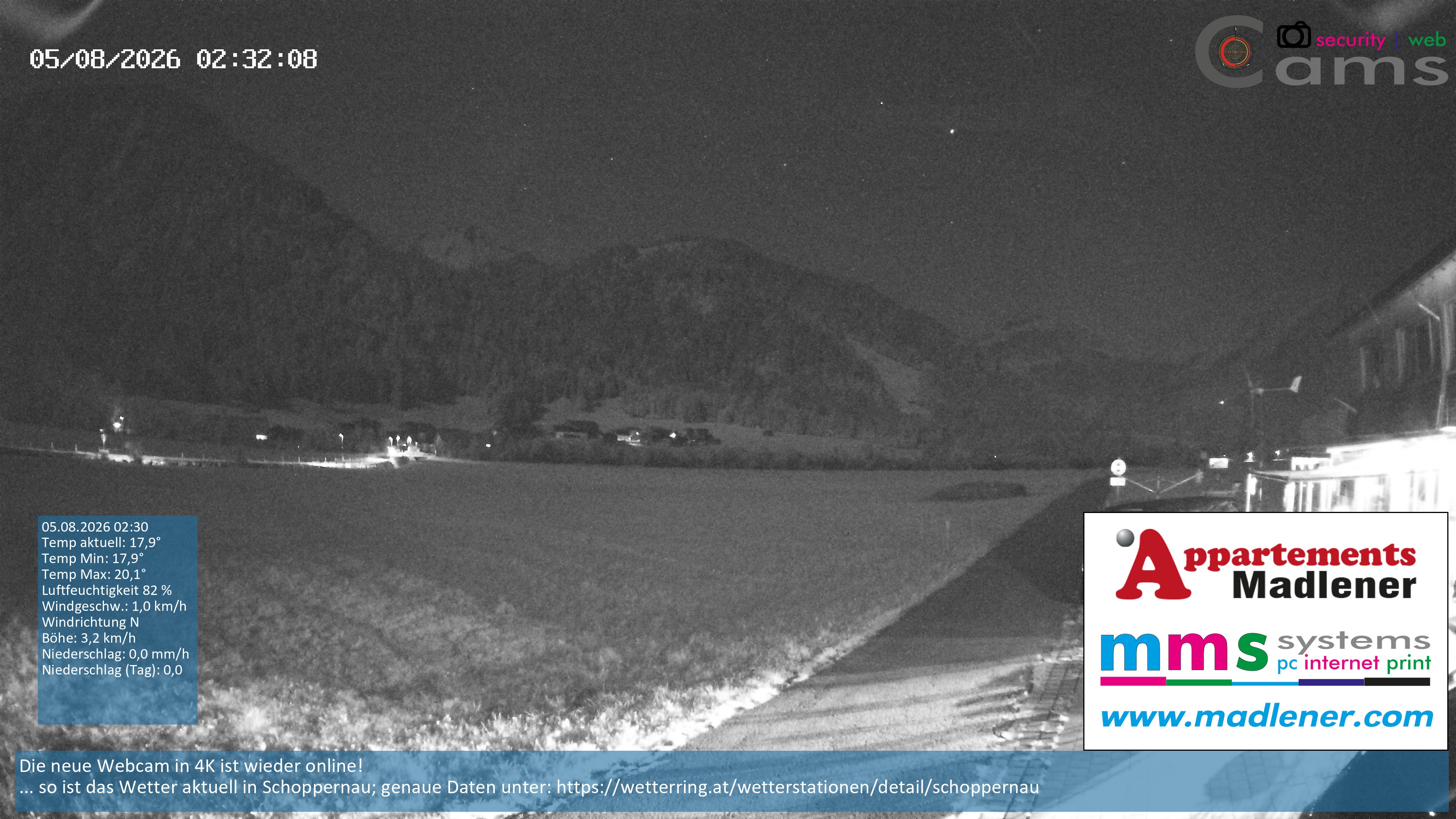Archived image Webcam Schoppernau lower valley in the Bregenzerwald