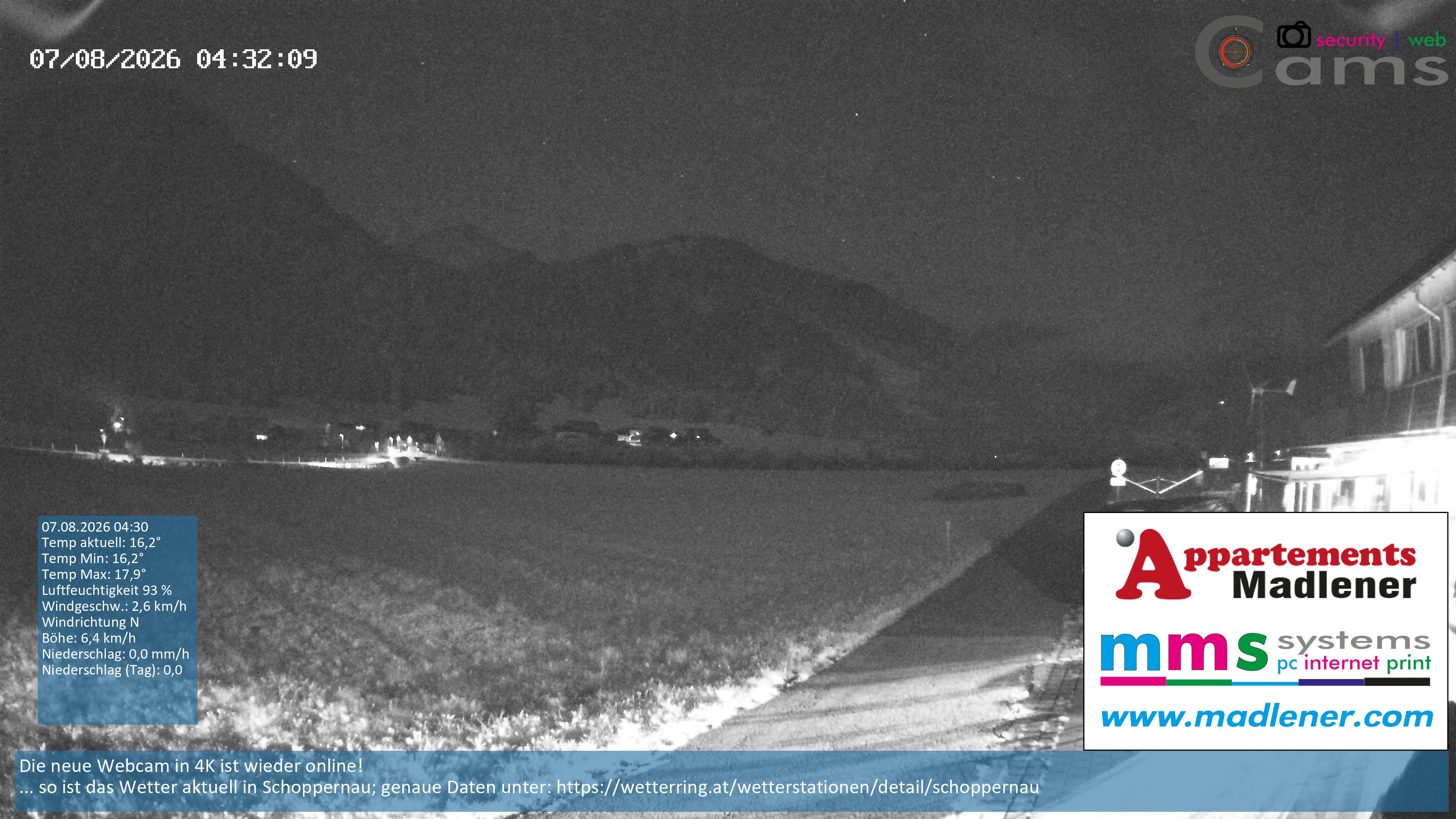 Archiv Foto Webcam Schoppernau Unterdorf im Bregenzerwald