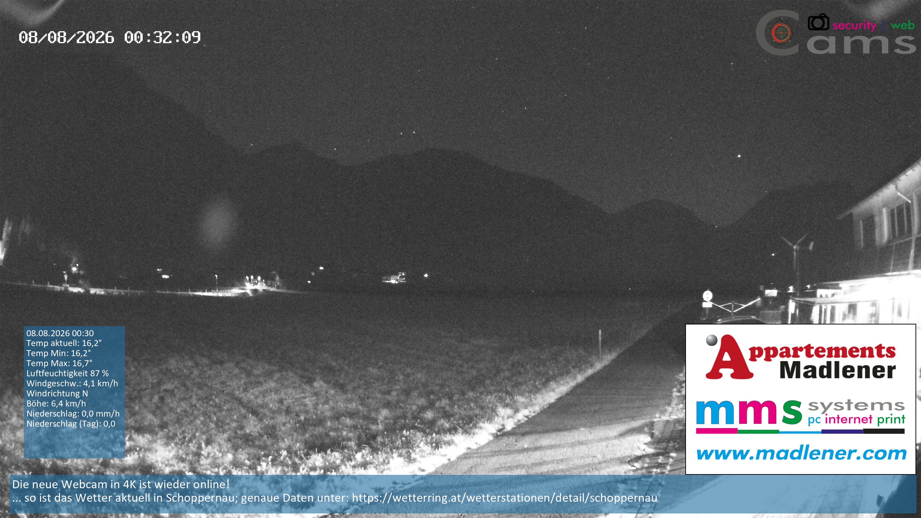 Archiv Foto Webcam Schoppernau Unterdorf im Bregenzerwald