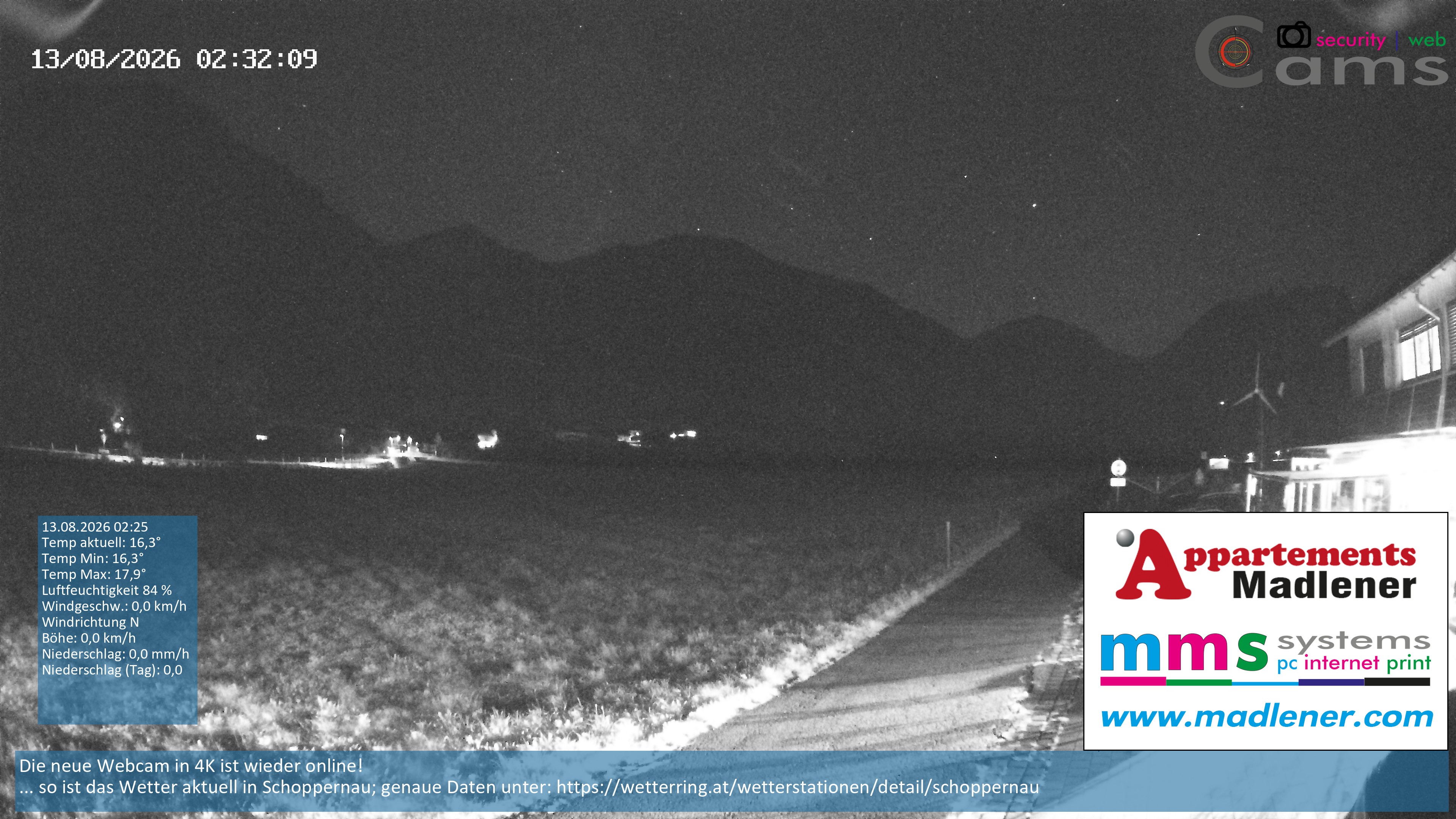 Archiv Foto Webcam Schoppernau Unterdorf im Bregenzerwald