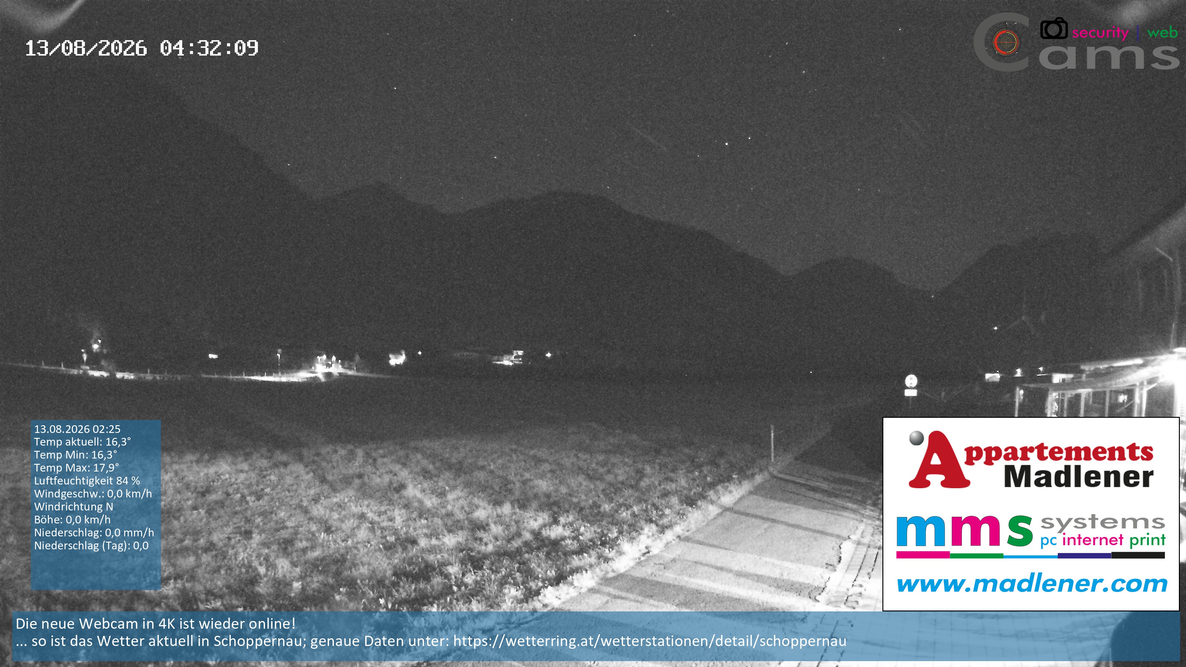 Archiv Foto Webcam Schoppernau Unterdorf im Bregenzerwald