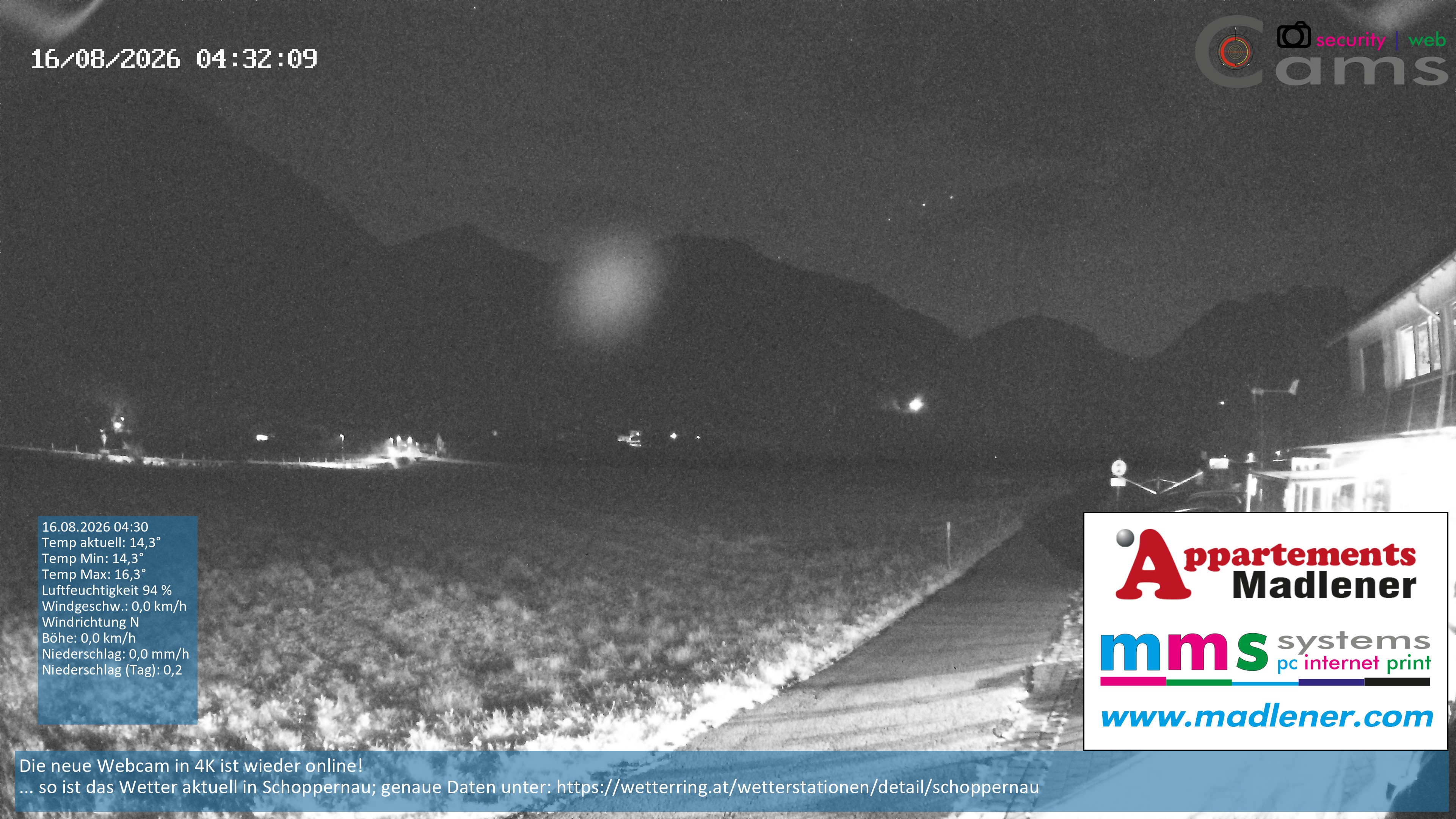Archiv Foto Webcam Schoppernau Unterdorf im Bregenzerwald