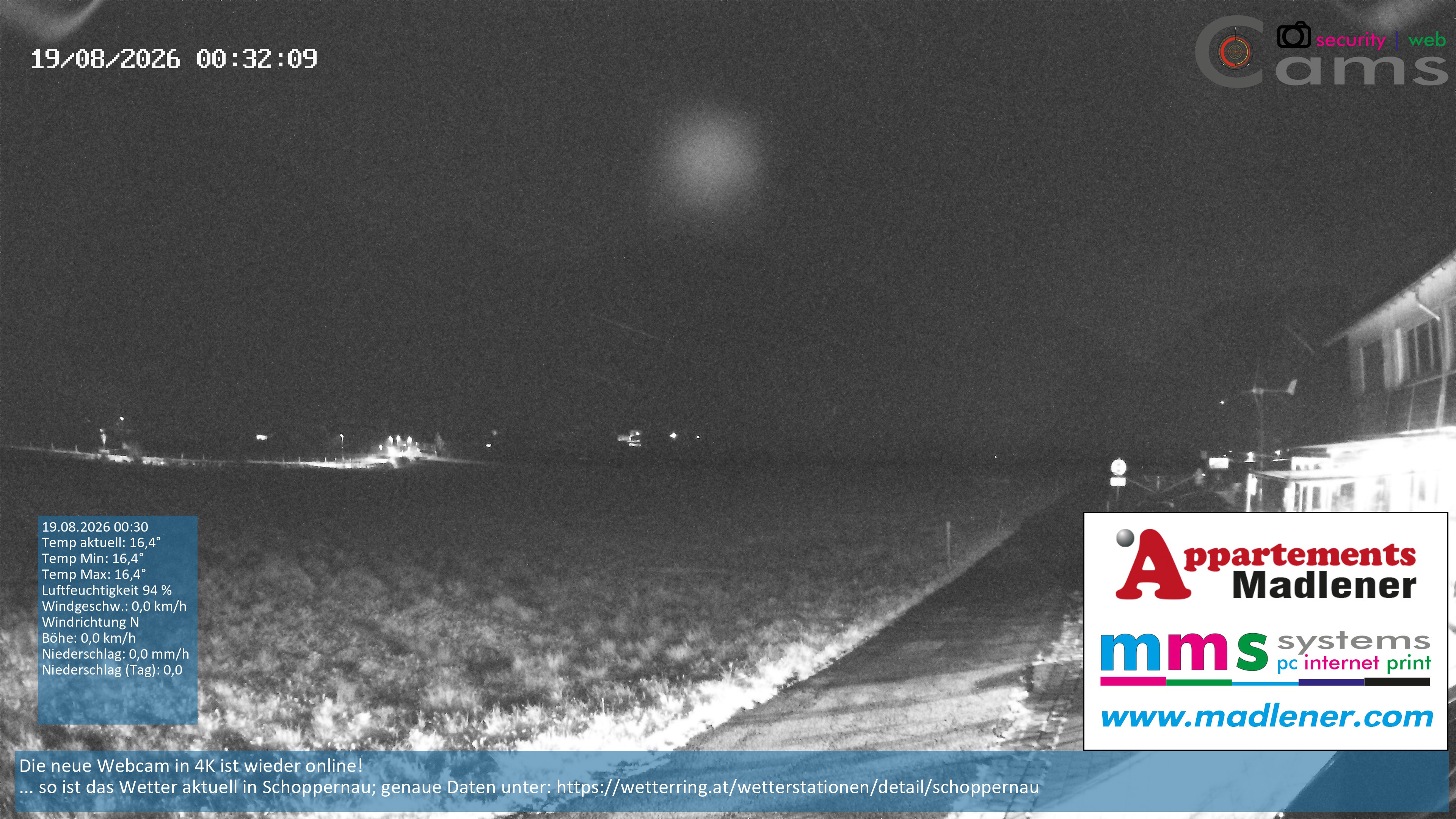 Archived image Webcam Schoppernau lower valley in the Bregenzerwald