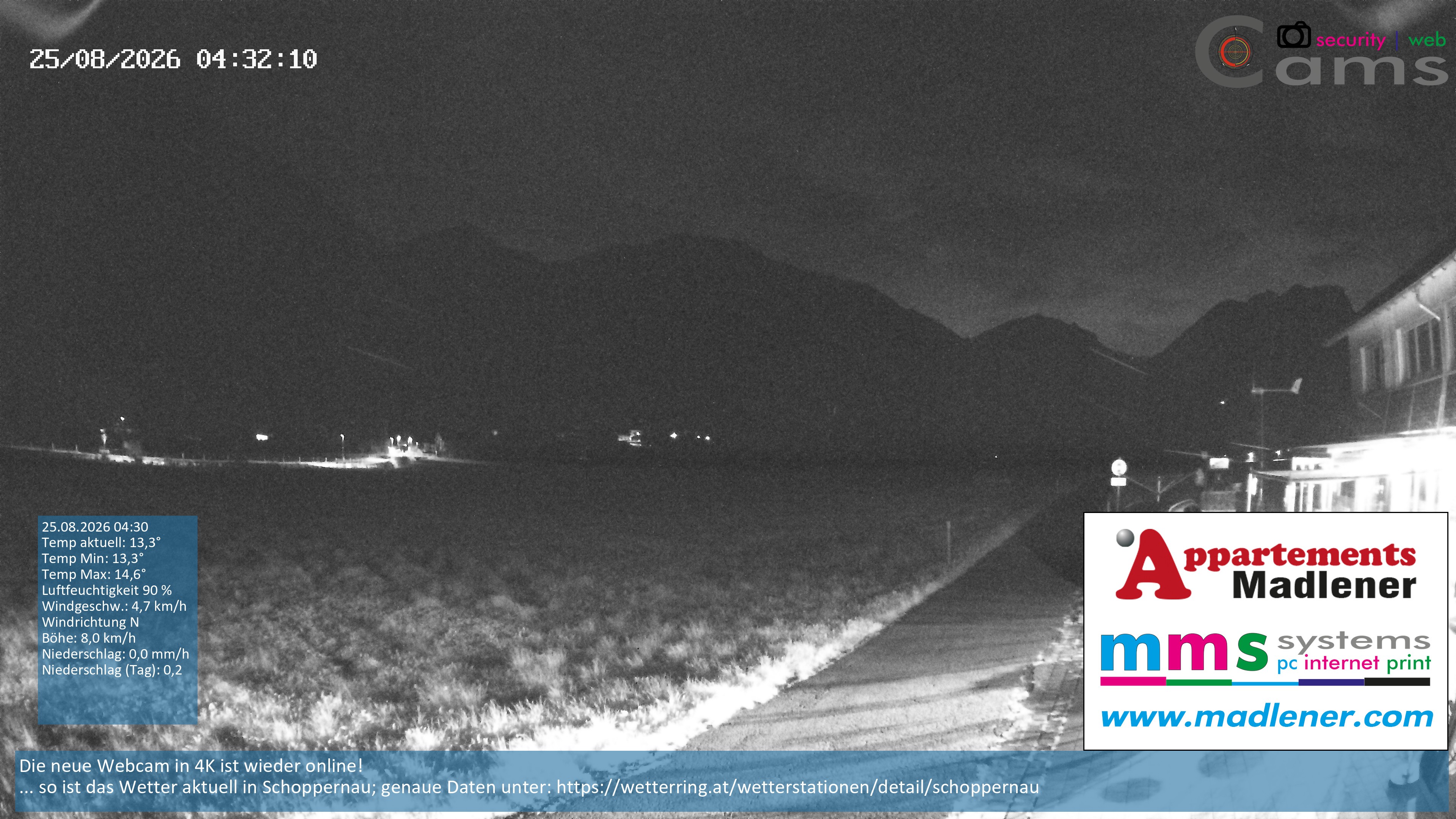 Archiv Foto Webcam Schoppernau Unterdorf im Bregenzerwald