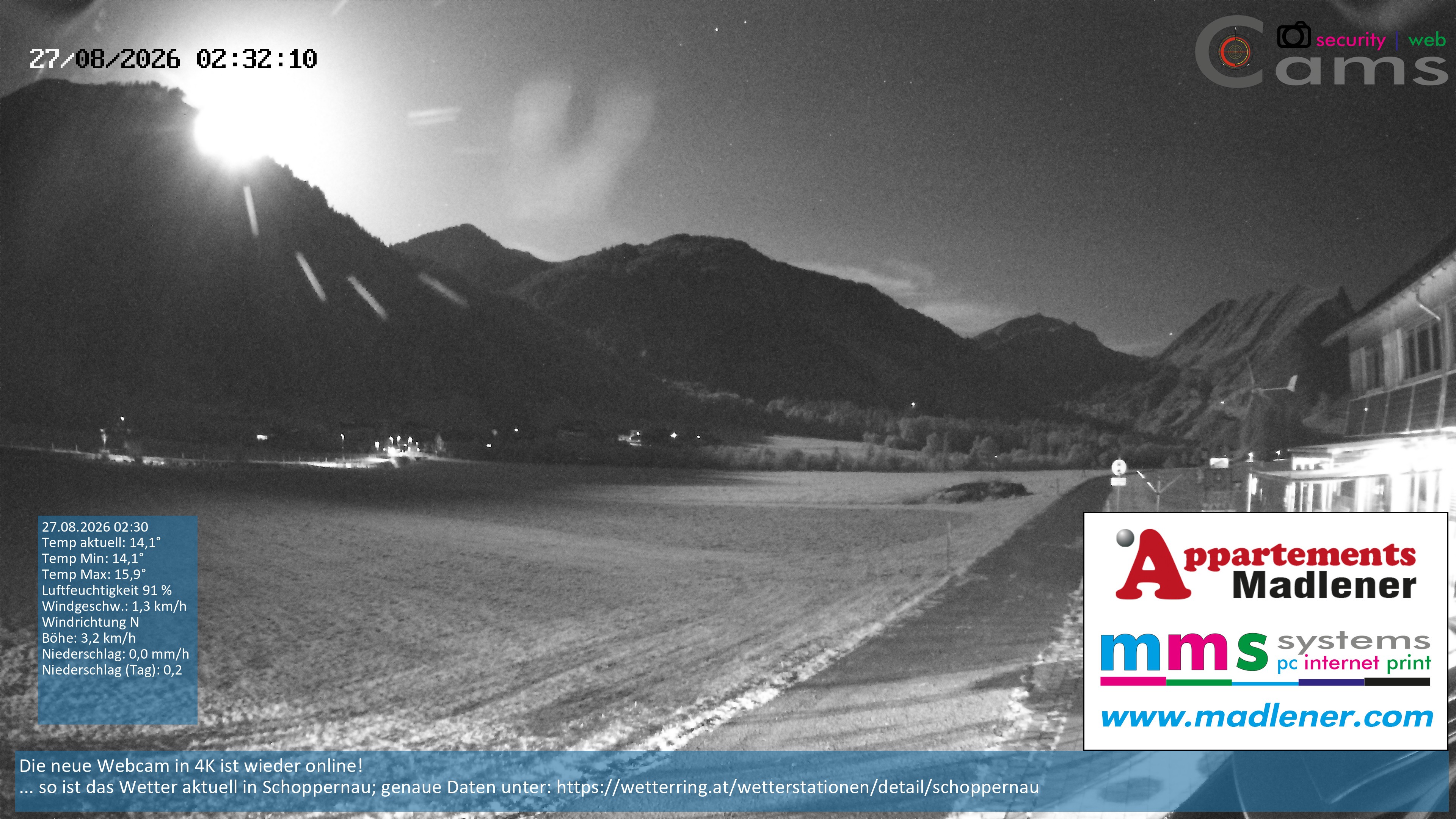 Archiv Foto Webcam Schoppernau Unterdorf im Bregenzerwald