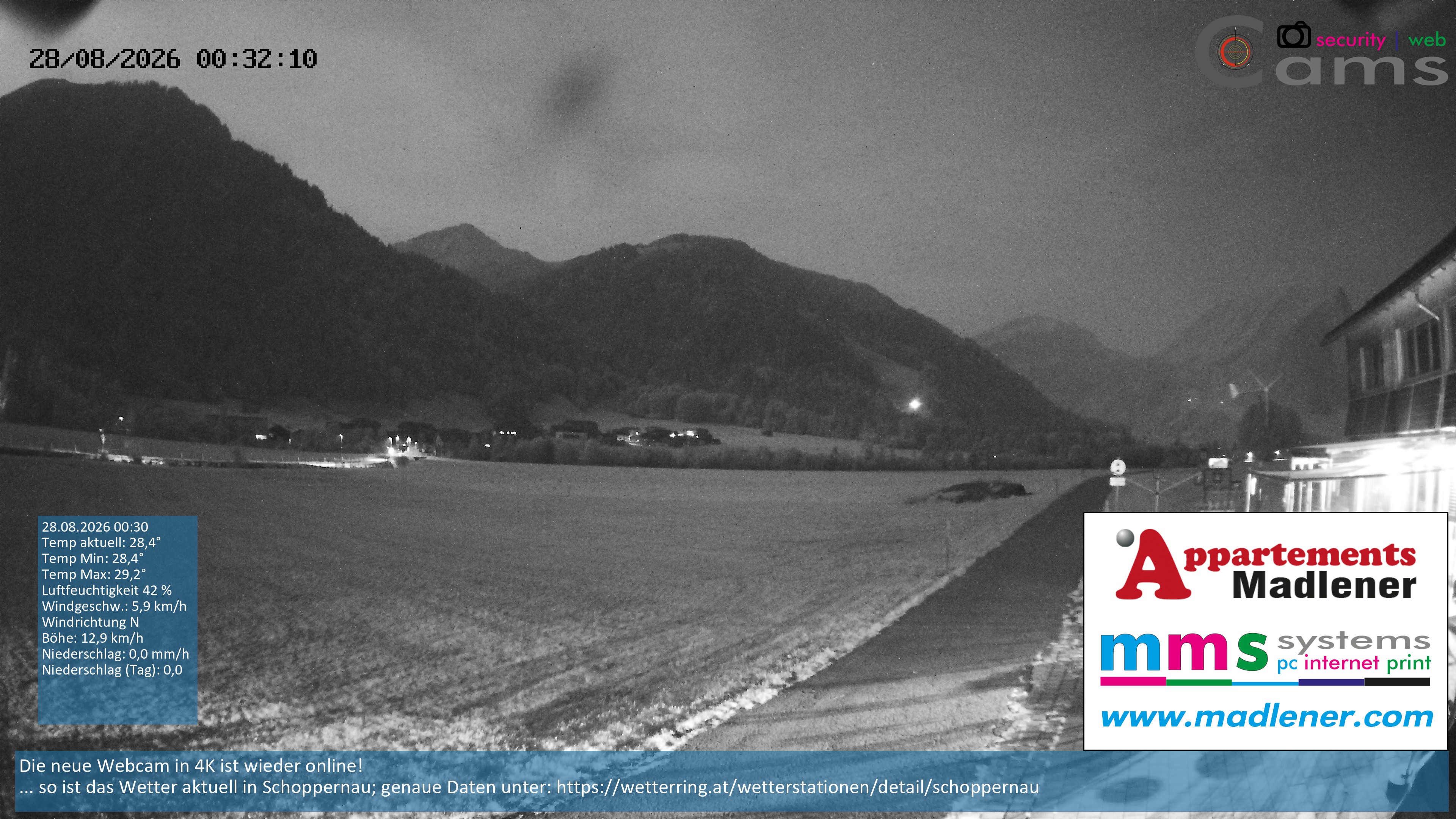 Archiv Foto Webcam Schoppernau Unterdorf im Bregenzerwald