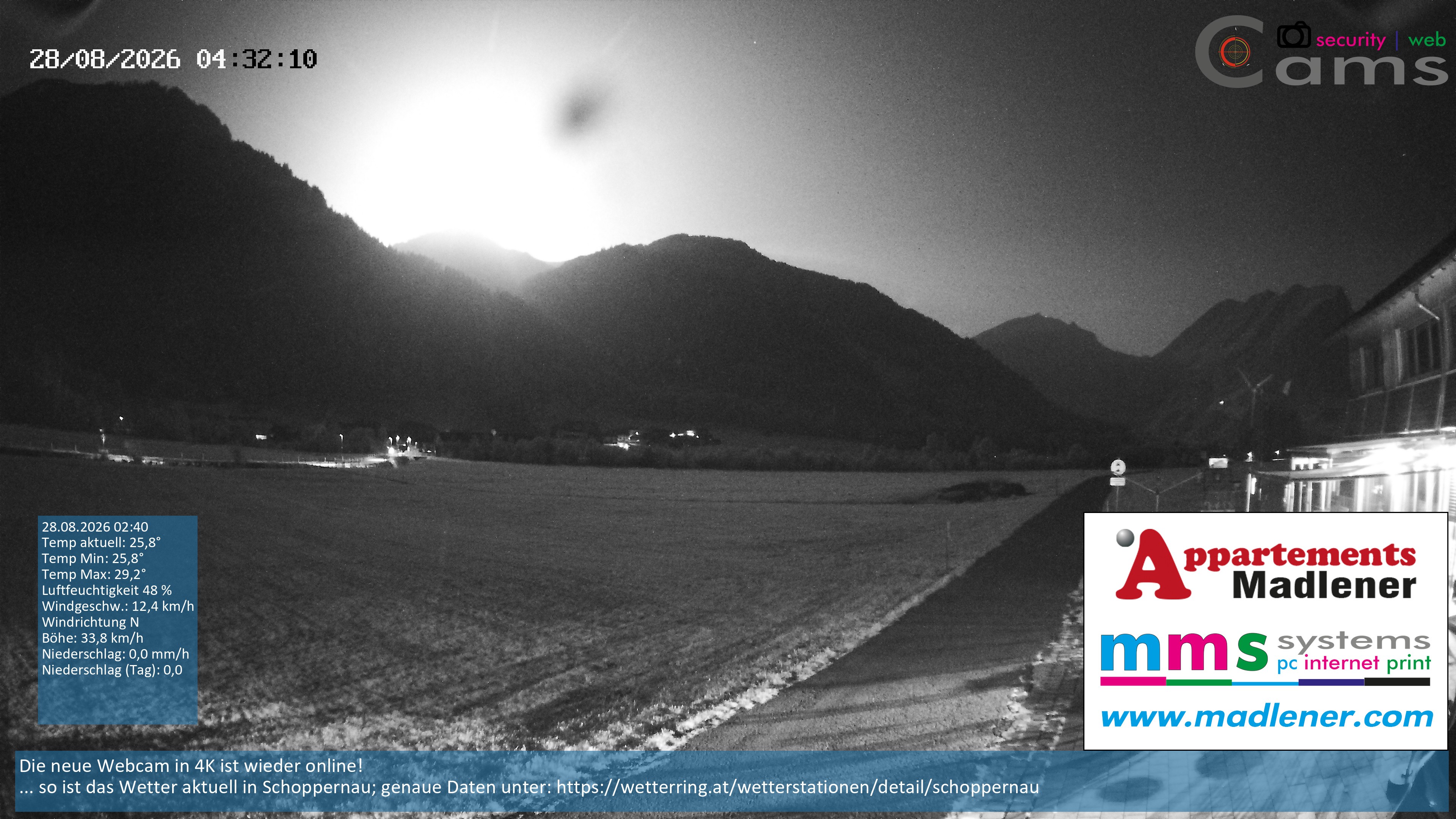 Archiv Foto Webcam Schoppernau Unterdorf im Bregenzerwald