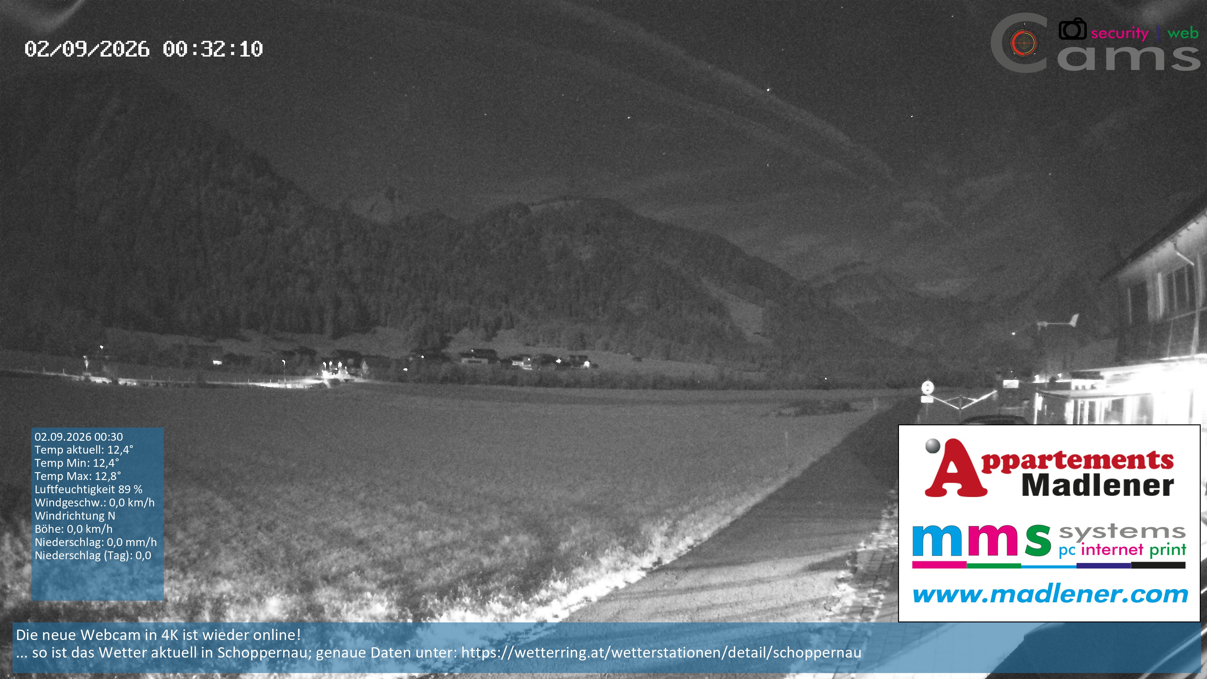 Archiv Foto Webcam Schoppernau Unterdorf im Bregenzerwald