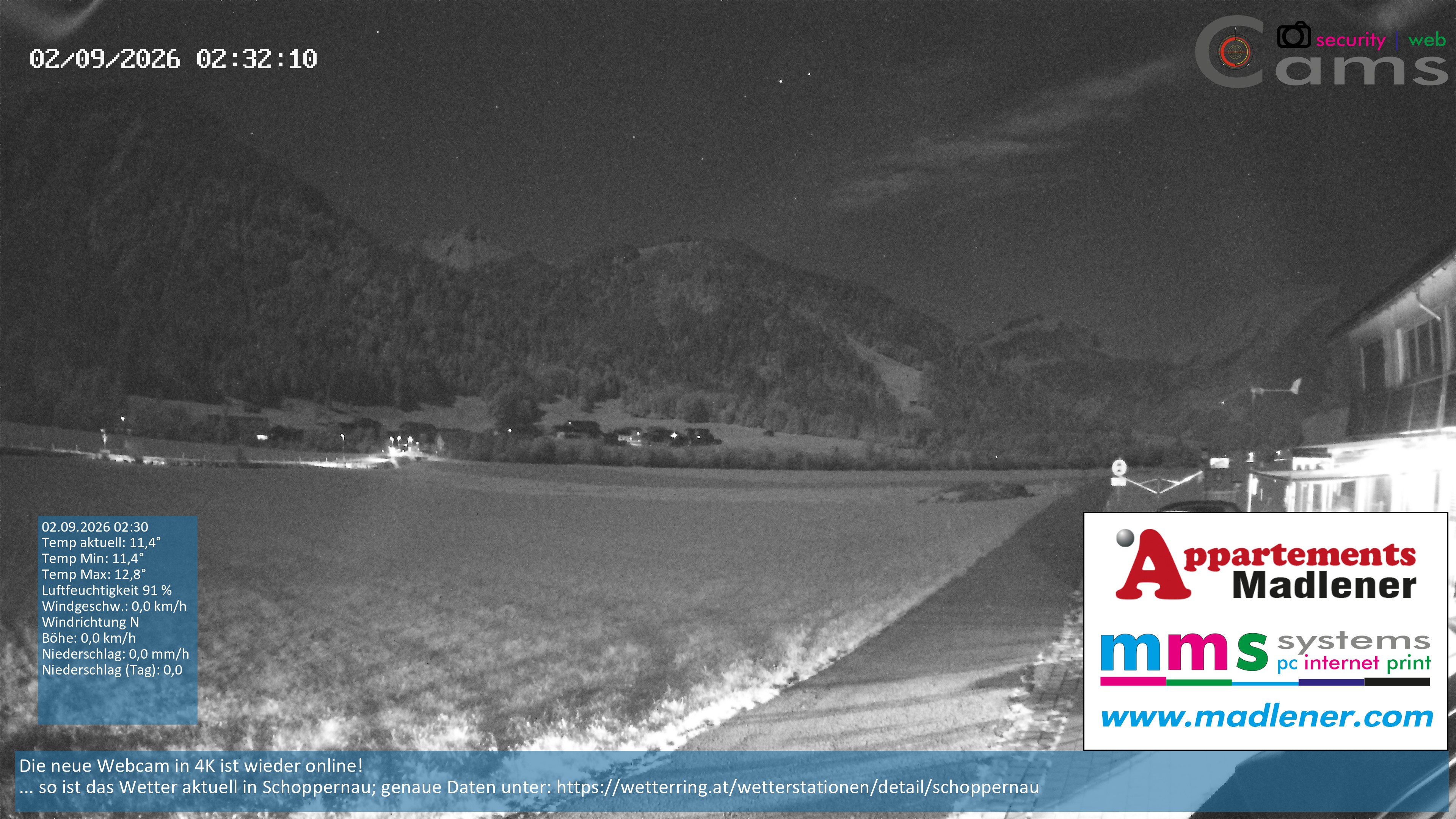 Archiv Foto Webcam Schoppernau Unterdorf im Bregenzerwald