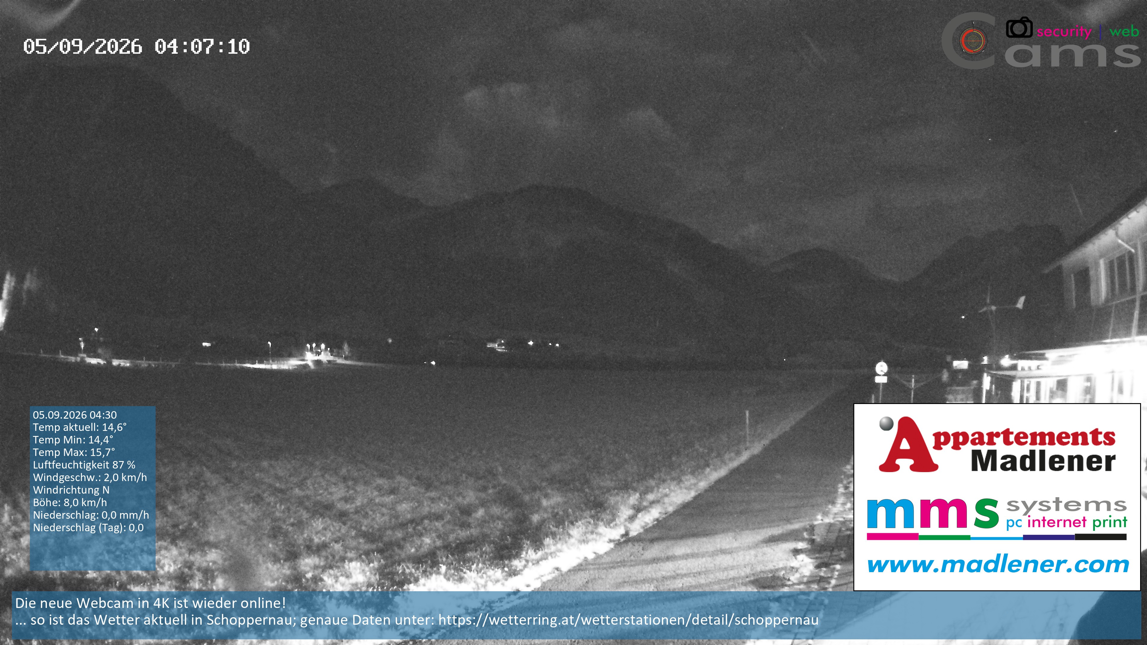 Archiv Foto Webcam Schoppernau Unterdorf im Bregenzerwald