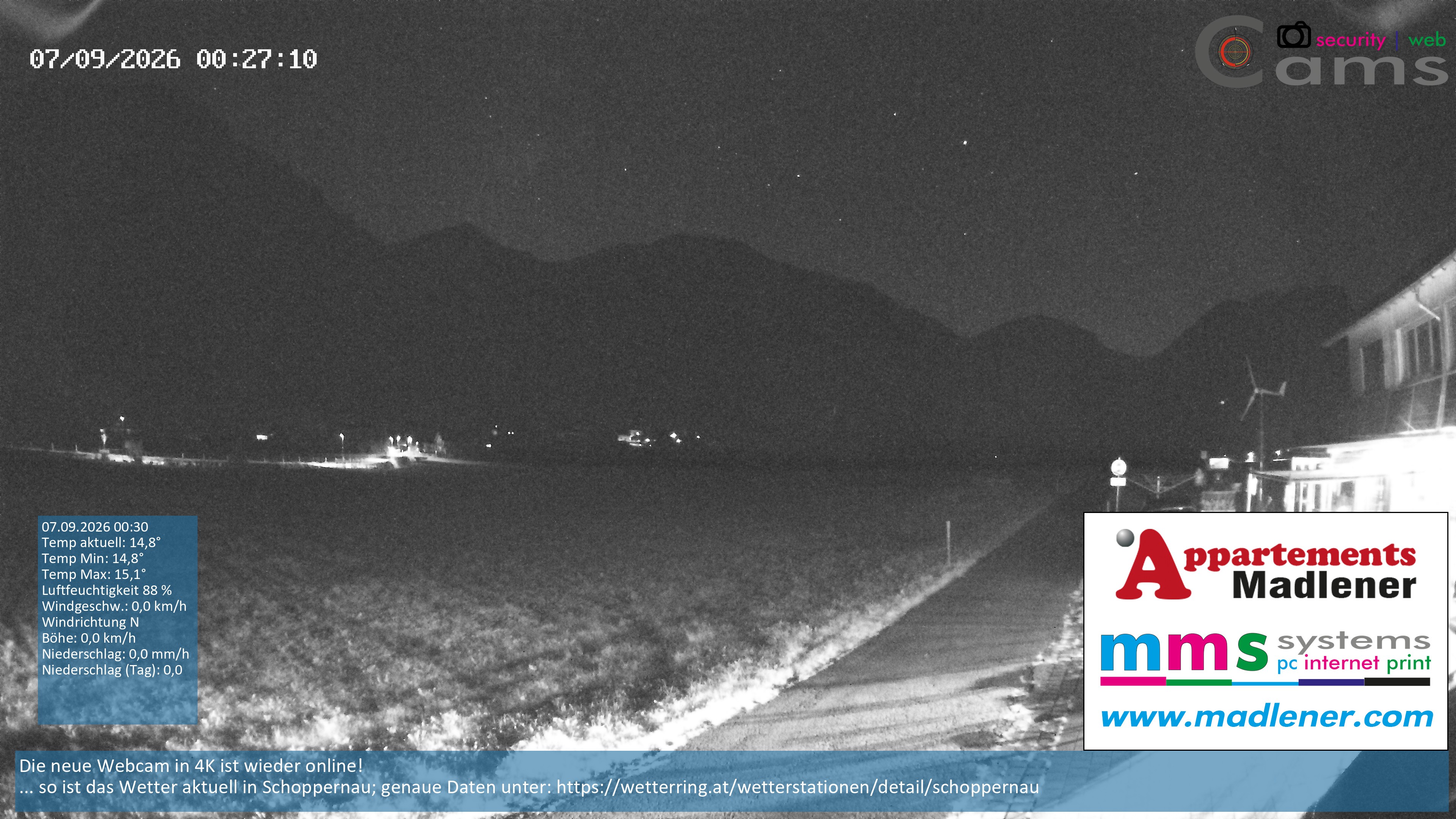 Archiv Foto Webcam Schoppernau Unterdorf im Bregenzerwald