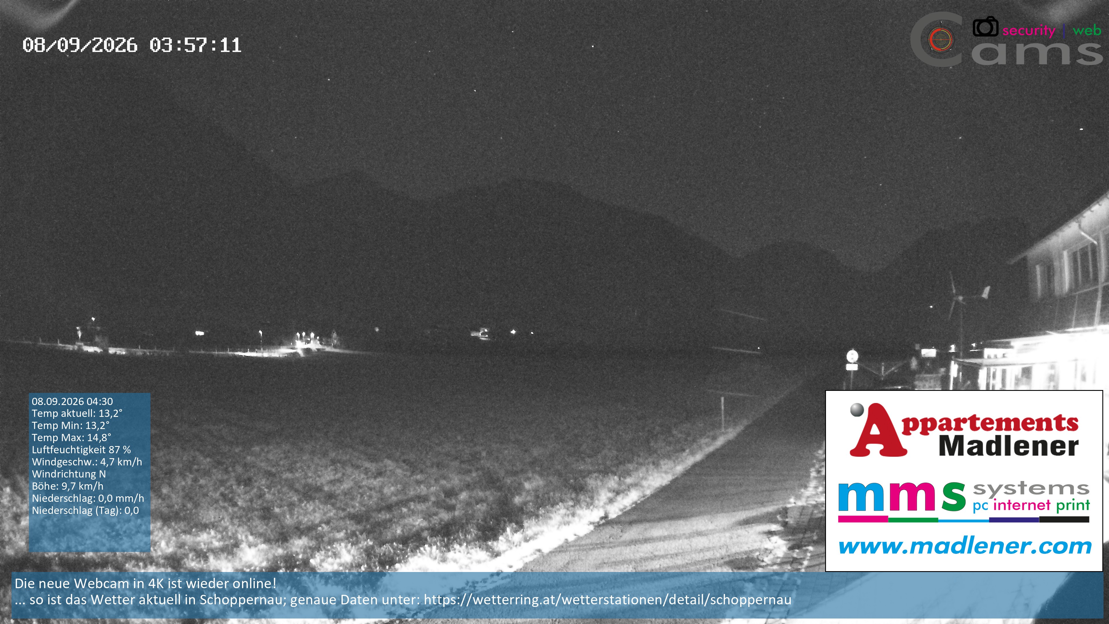 Archiv Foto Webcam Schoppernau Unterdorf im Bregenzerwald