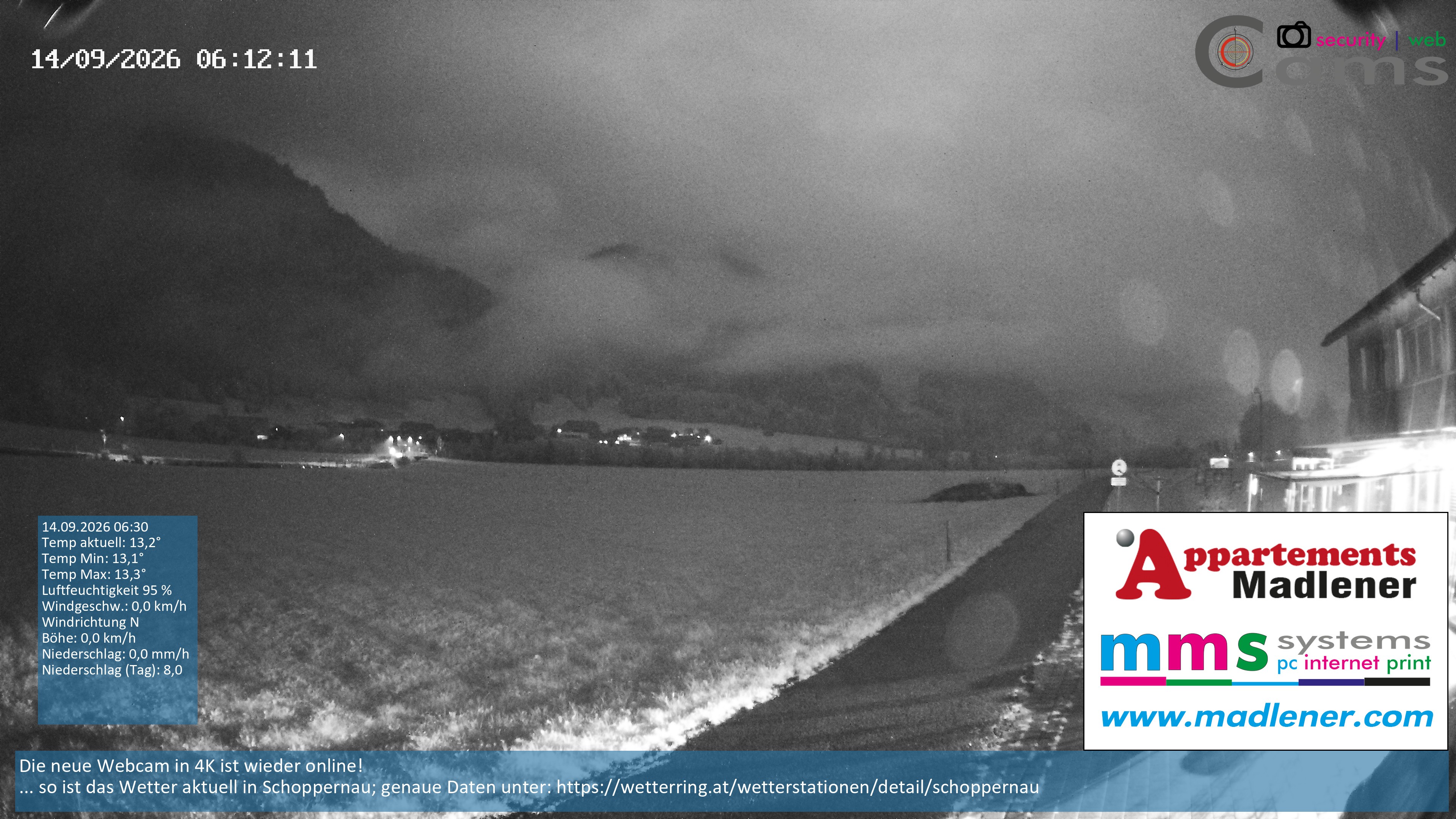 Archiv Foto Webcam Schoppernau Unterdorf im Bregenzerwald
