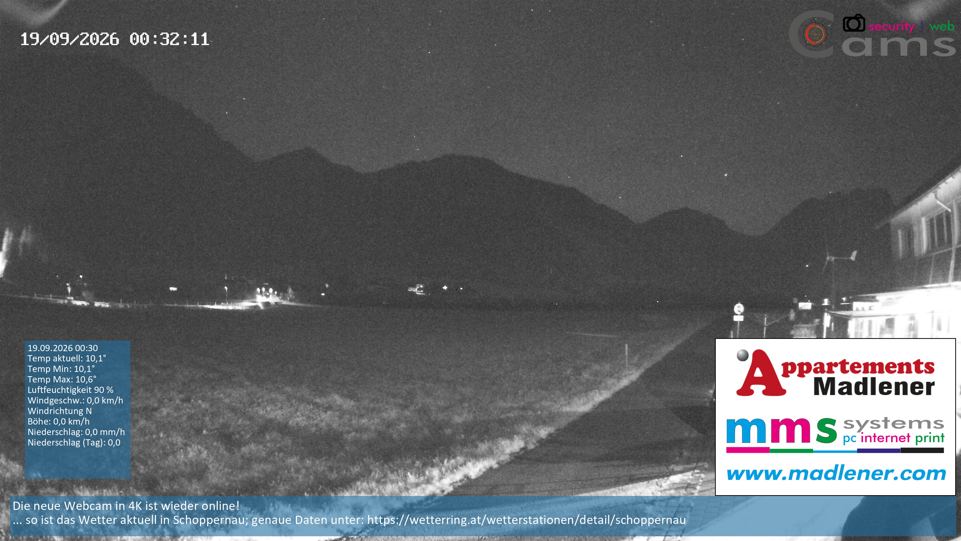Archived image Webcam Schoppernau lower valley in the Bregenzerwald