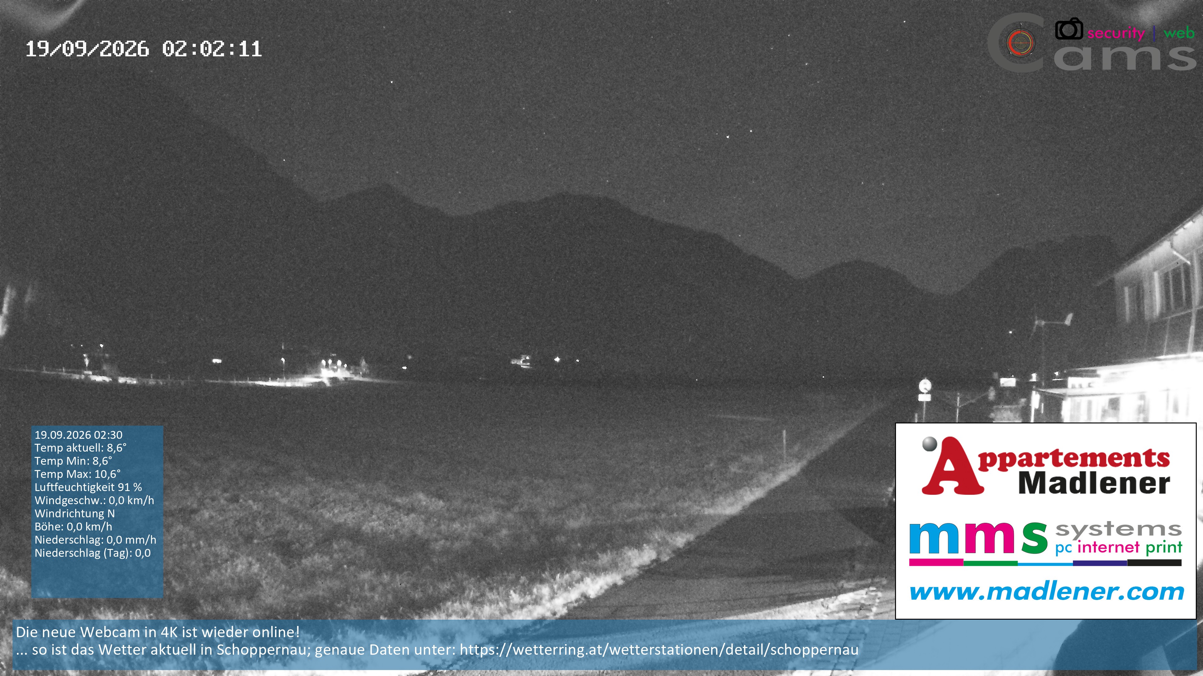 Archived image Webcam Schoppernau lower valley in the Bregenzerwald