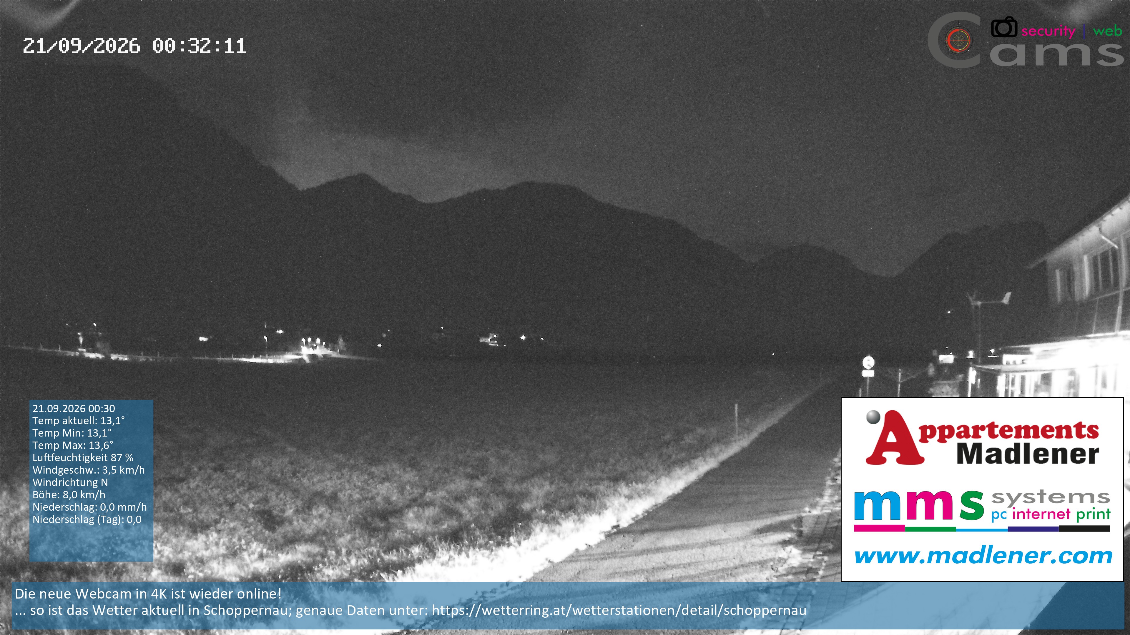 Archiv Foto Webcam Schoppernau Unterdorf im Bregenzerwald