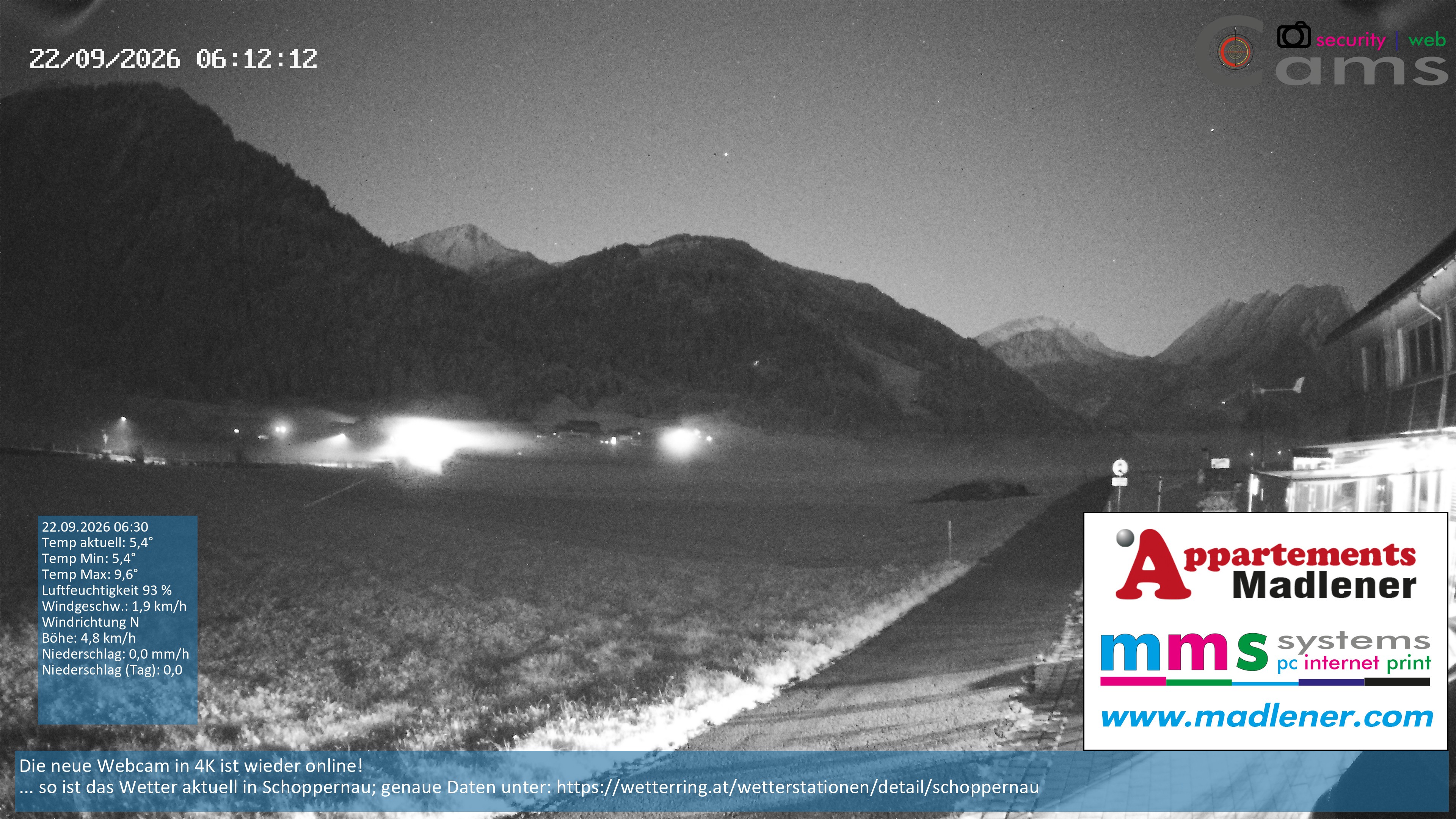 Archiv Foto Webcam Schoppernau Unterdorf im Bregenzerwald